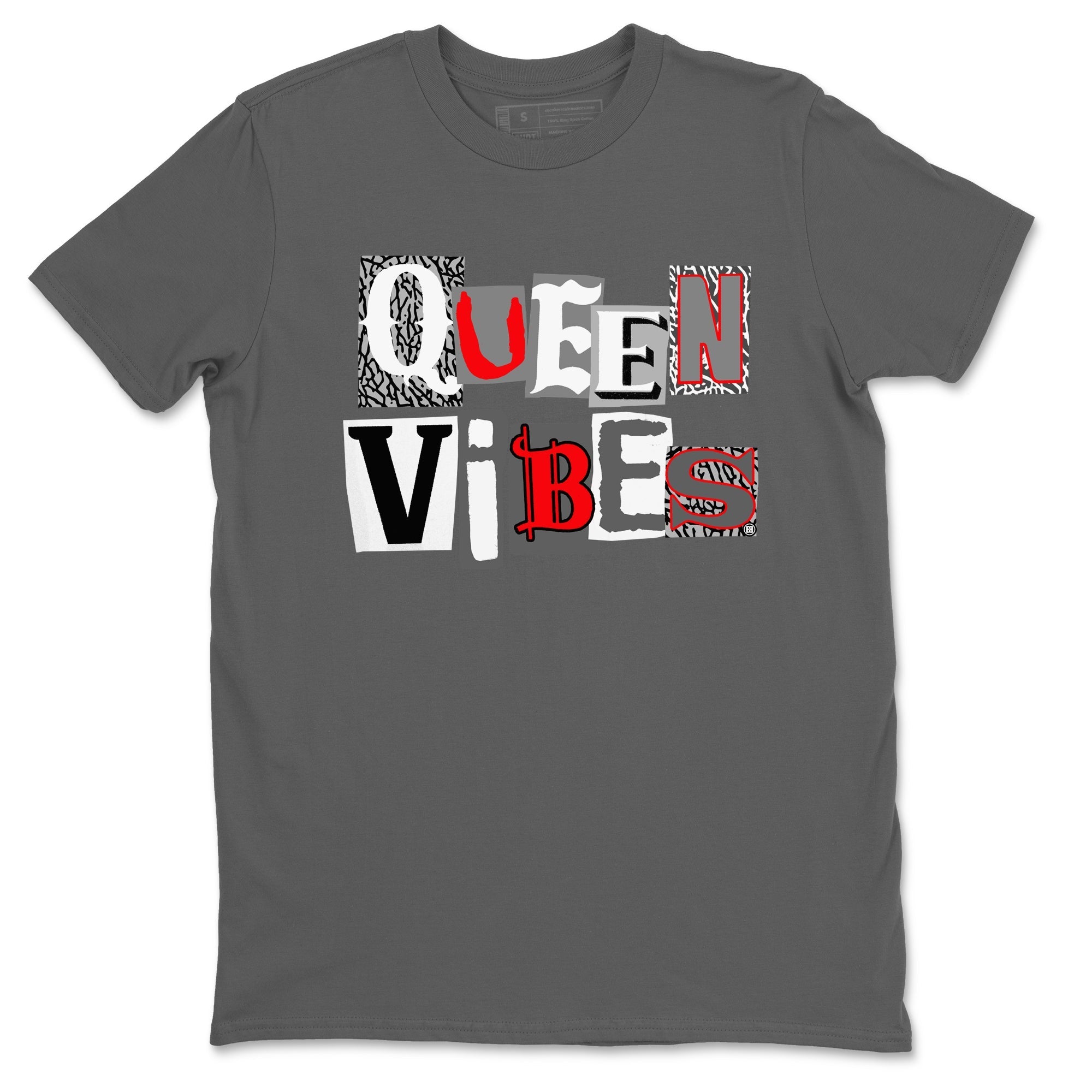 Queen Vibes snkmatch Tees - Air Jordan 3 Cement Grey