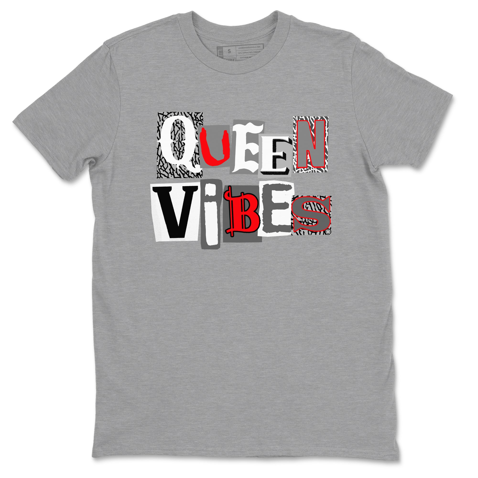 Queen Vibes snkmatch Tees - Air Jordan 3 Cement Grey