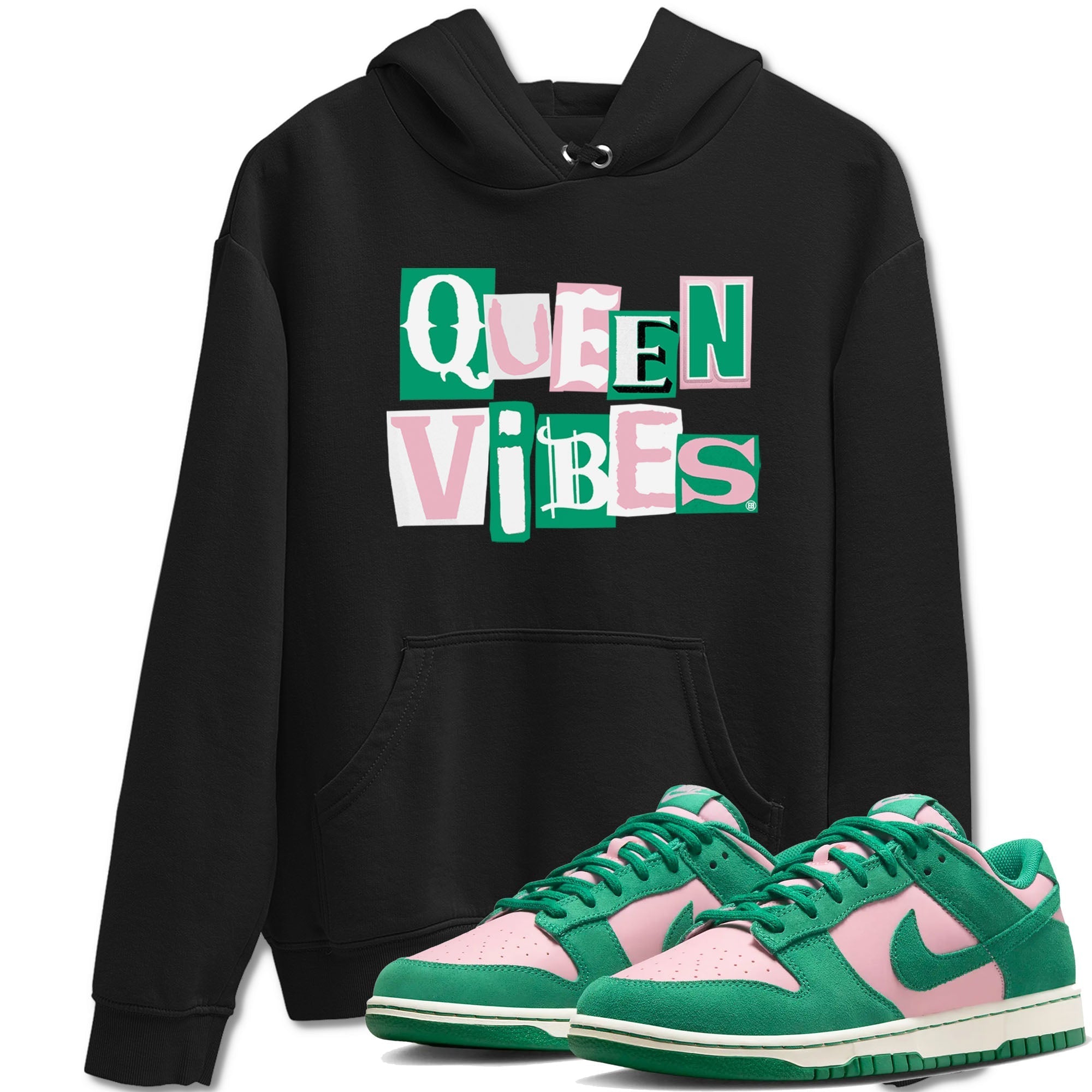 Queen Vibes snkmatch Tees - Dunk Medium Soft Pink Malachite