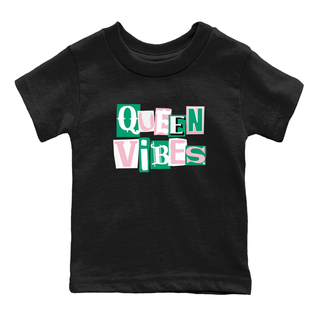 Queen Vibes snkmatch Tees Kids - Dunk Medium Soft Pink Malachite