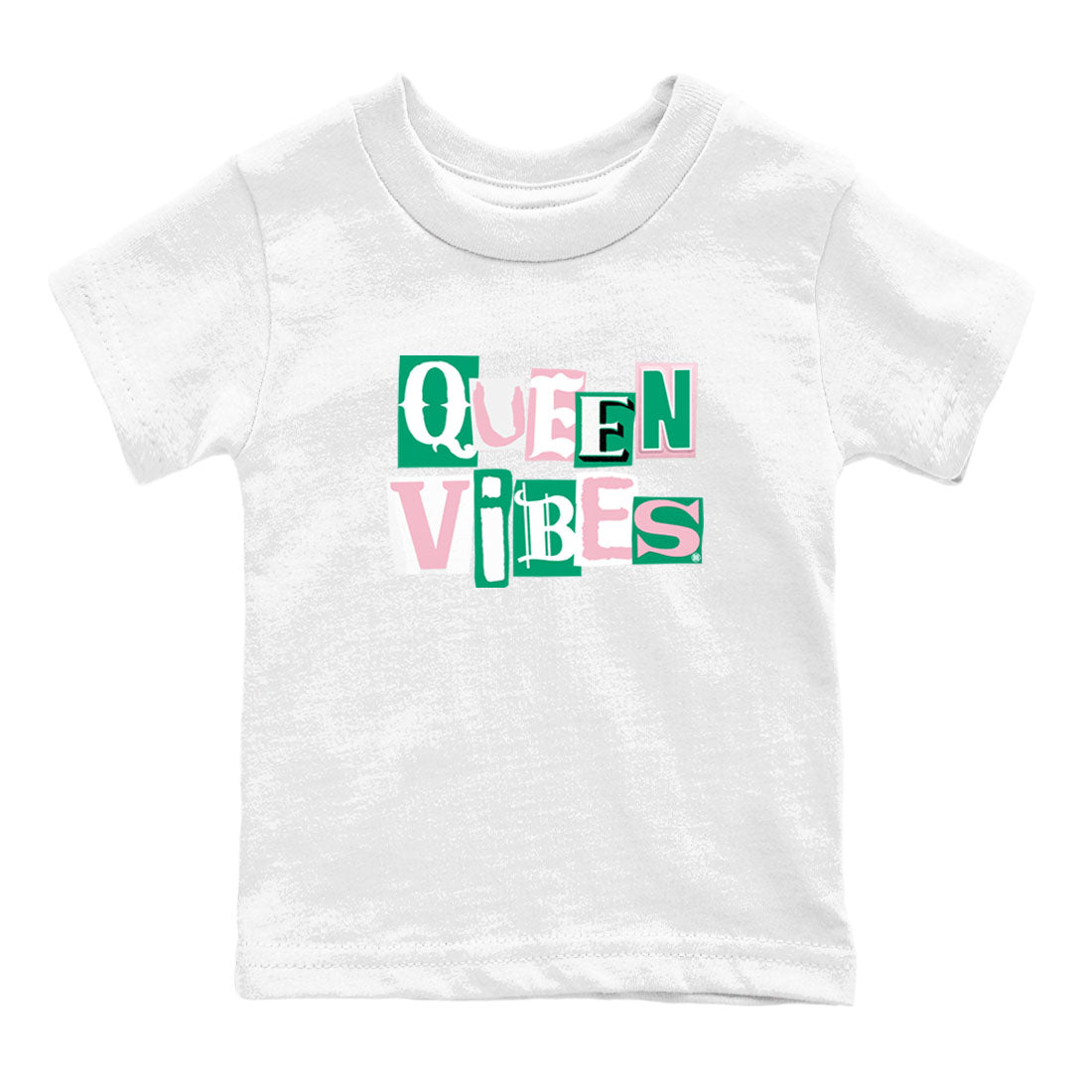 Queen Vibes snkmatch Tees Kids - Dunk Medium Soft Pink Malachite
