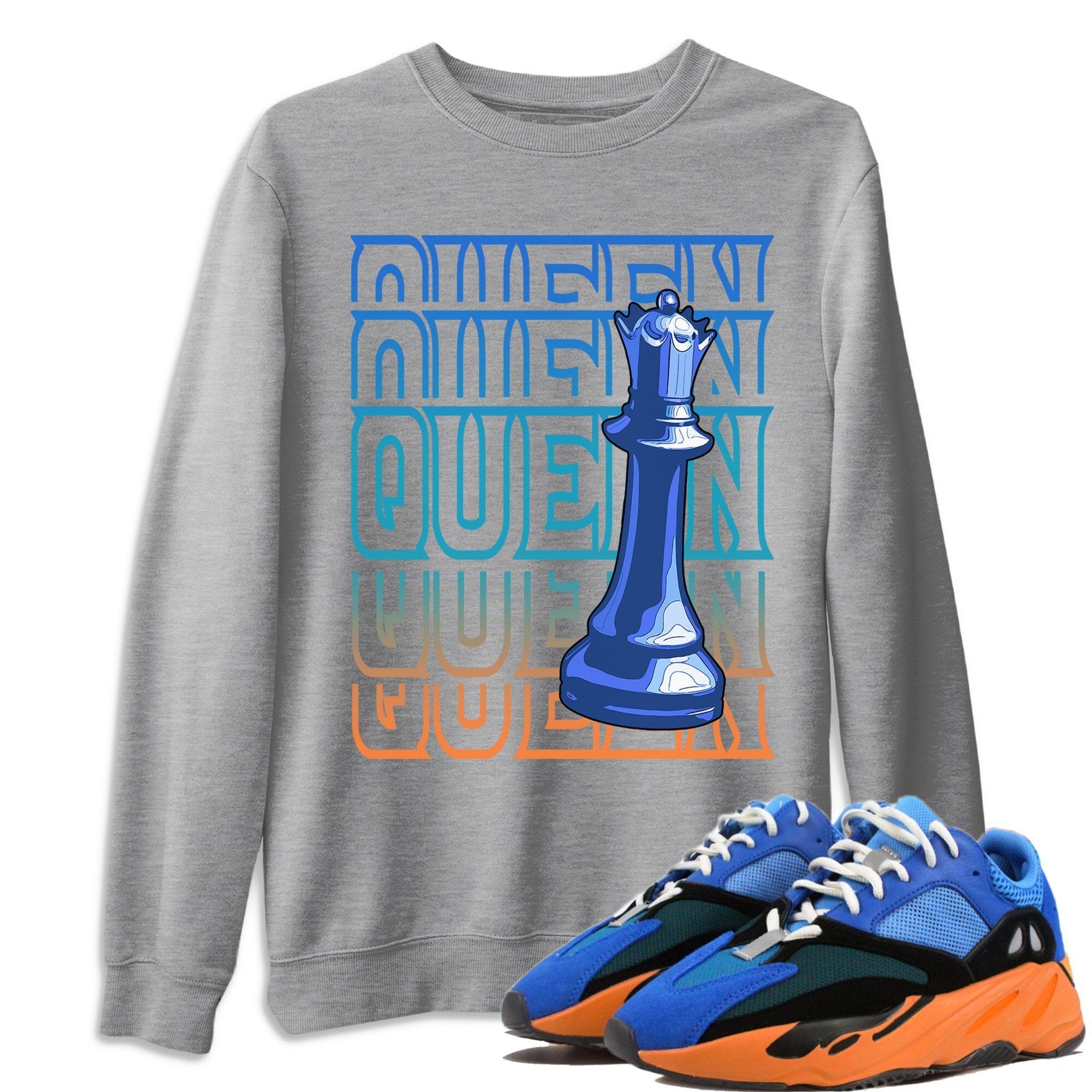Queen Unisex Tops - Yeezy 700 Bright Blue