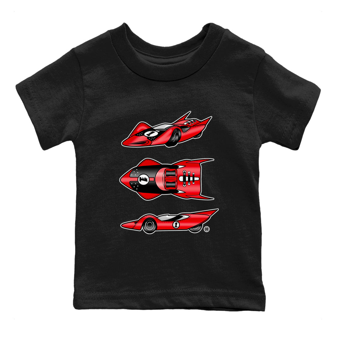 Race Car Kids Tops - Air Jordan 1 Satin Bred