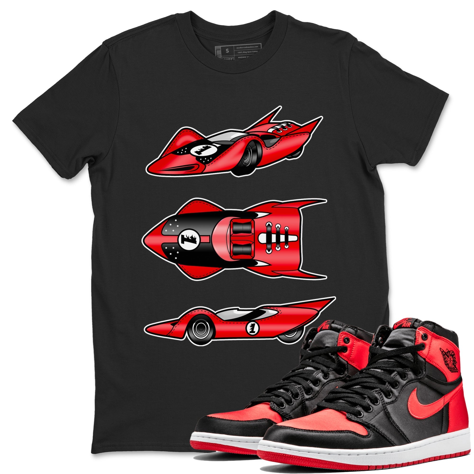 Race Car Unisex Tops - Air Jordan 1 Satin Bred