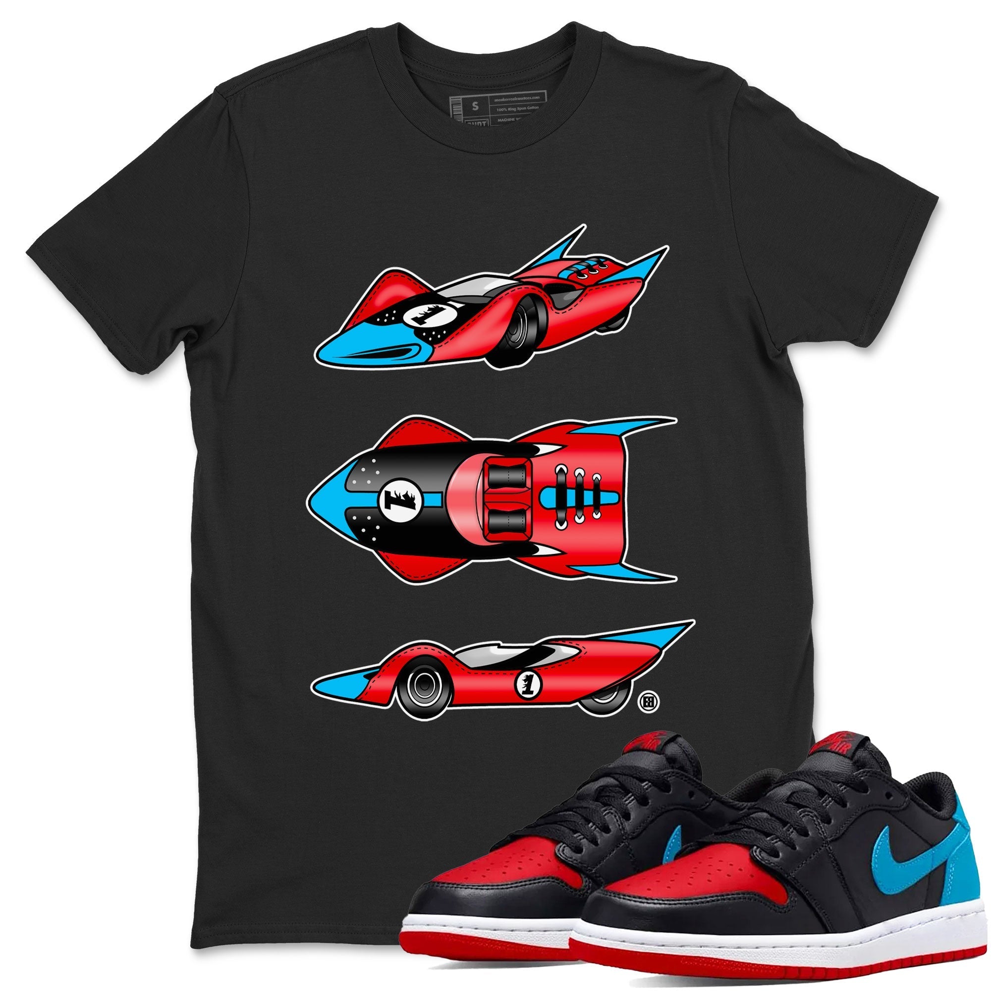 Race Car Unisex Tops - Air Jordan 1 UNC to Chicago