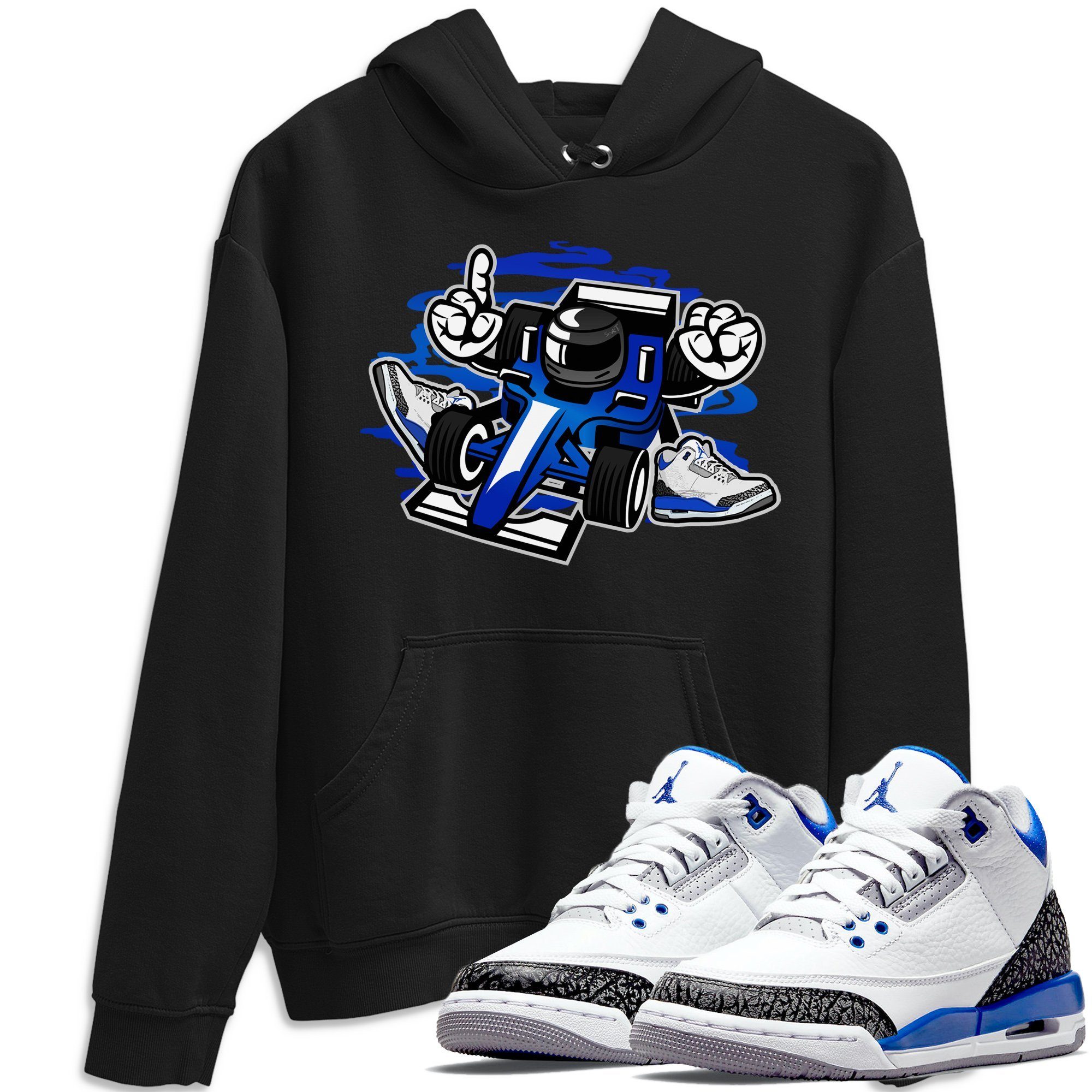 Racer Unisex Tops - Air Jordan 3 Racer Blue
