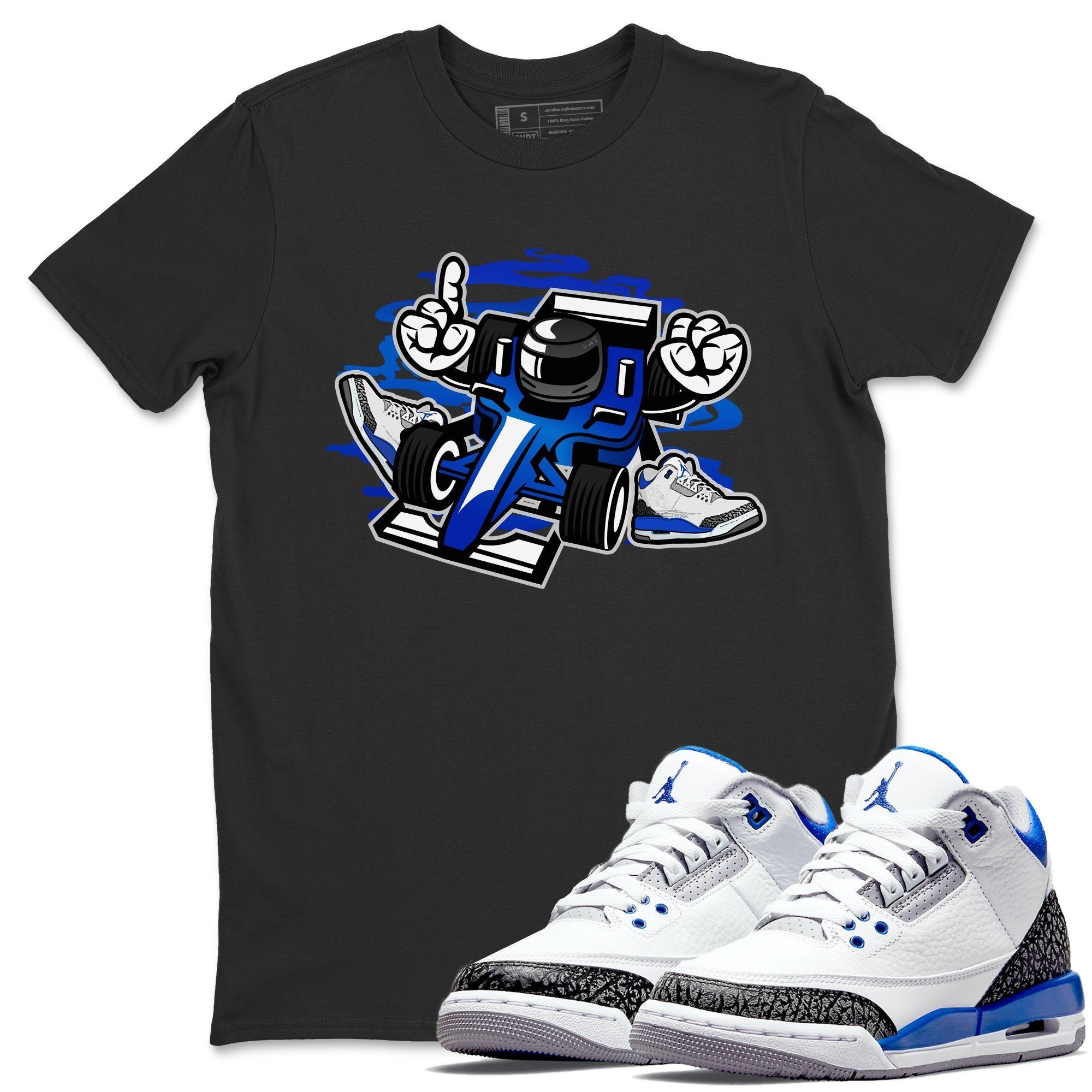 Racer Unisex Tops - Air Jordan 3 Racer Blue
