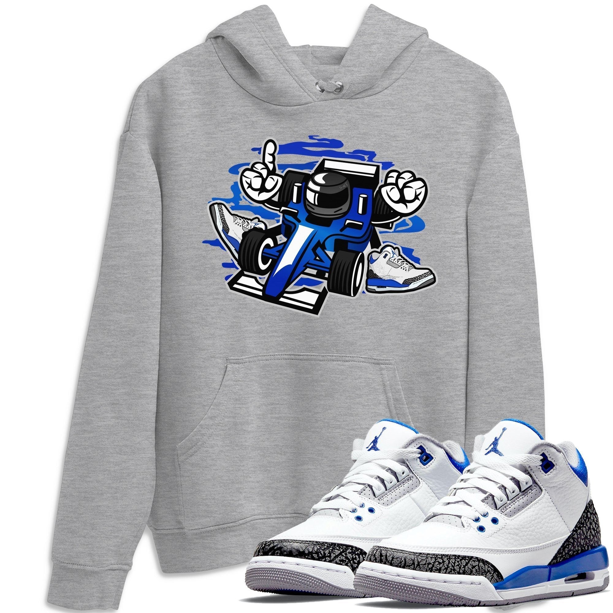 Racer Unisex Tops - Air Jordan 3 Racer Blue