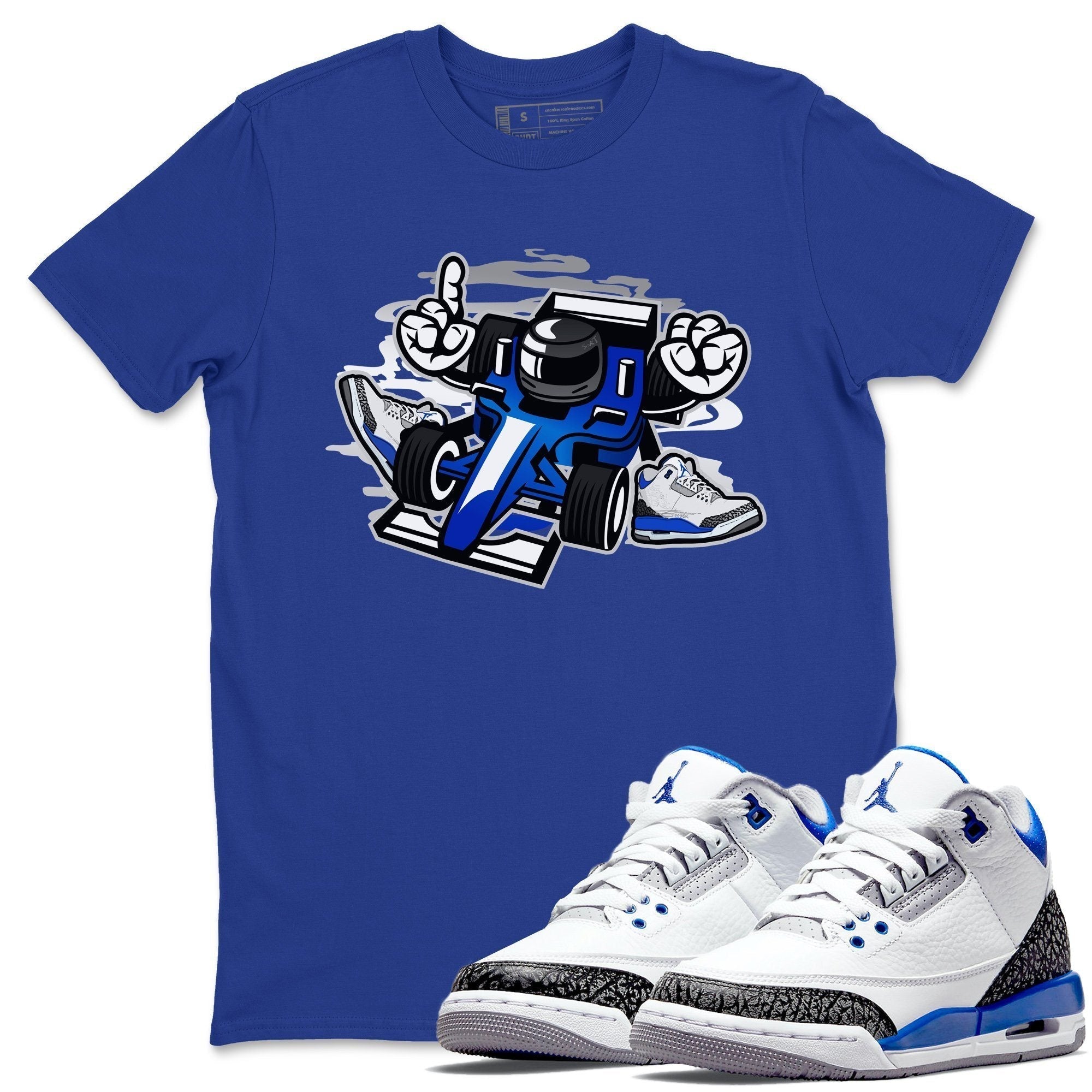 Racer Unisex Tops - Air Jordan 3 Racer Blue