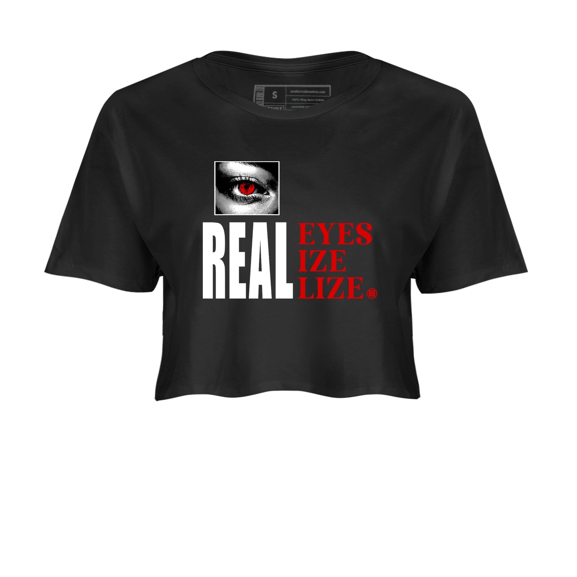 Real Eyes snkmatch Women's Top - Air Jordan 1 Black Toe