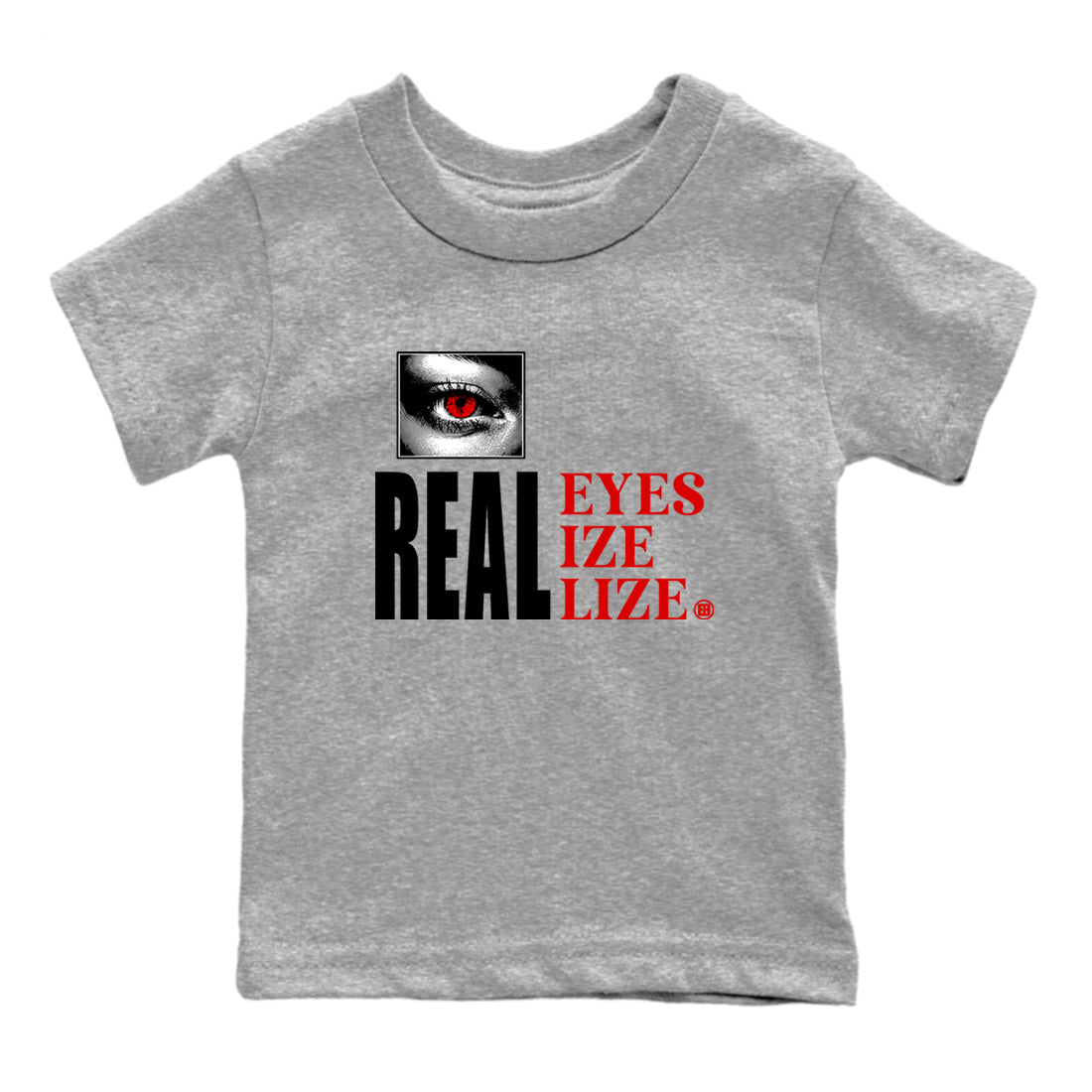 Real Eyes snkmatch Tees Kids - Air Jordan 1 Black Toe