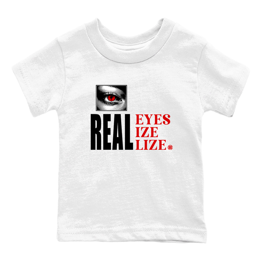 Real Eyes snkmatch Tees Kids - Air Jordan 1 Black Toe