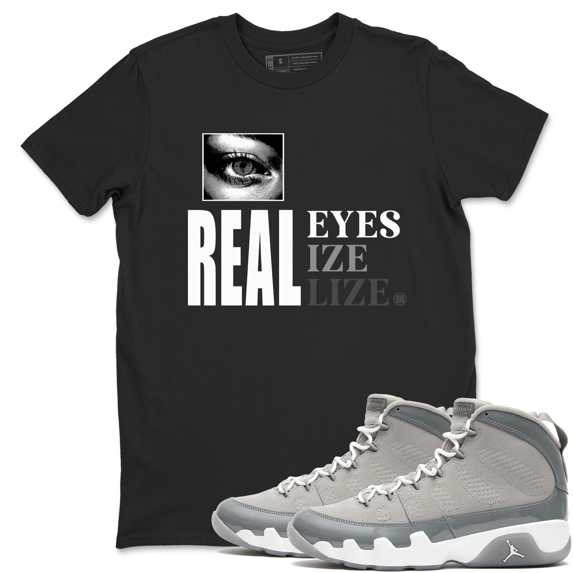 Real Eyes snkmatch Tees - Air Jordan 9 Cool Grey