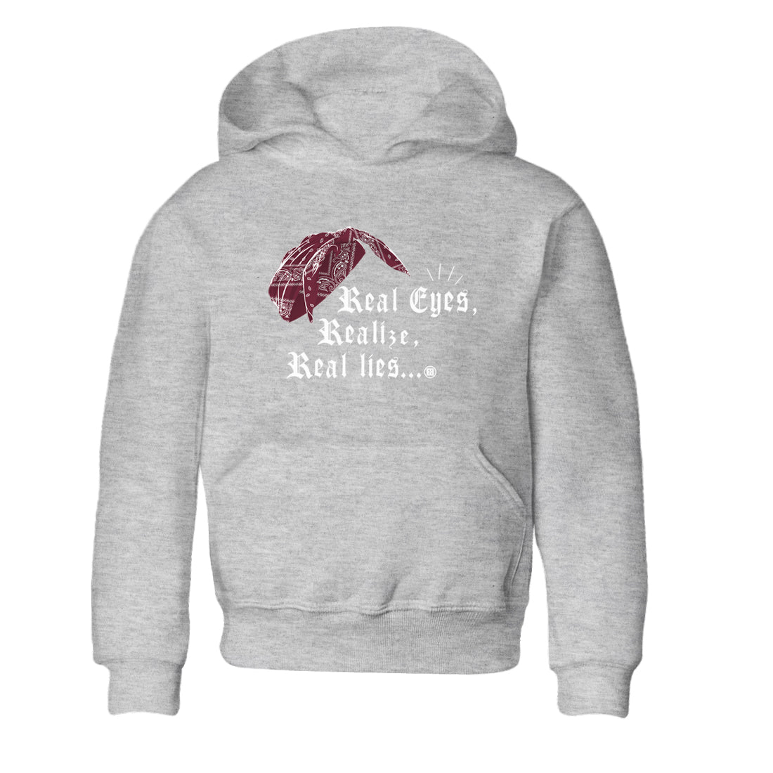 Real Eyes Realize Real Lies snkmatch Tees Kids - Air Jordan 1 Metallic Burgundy