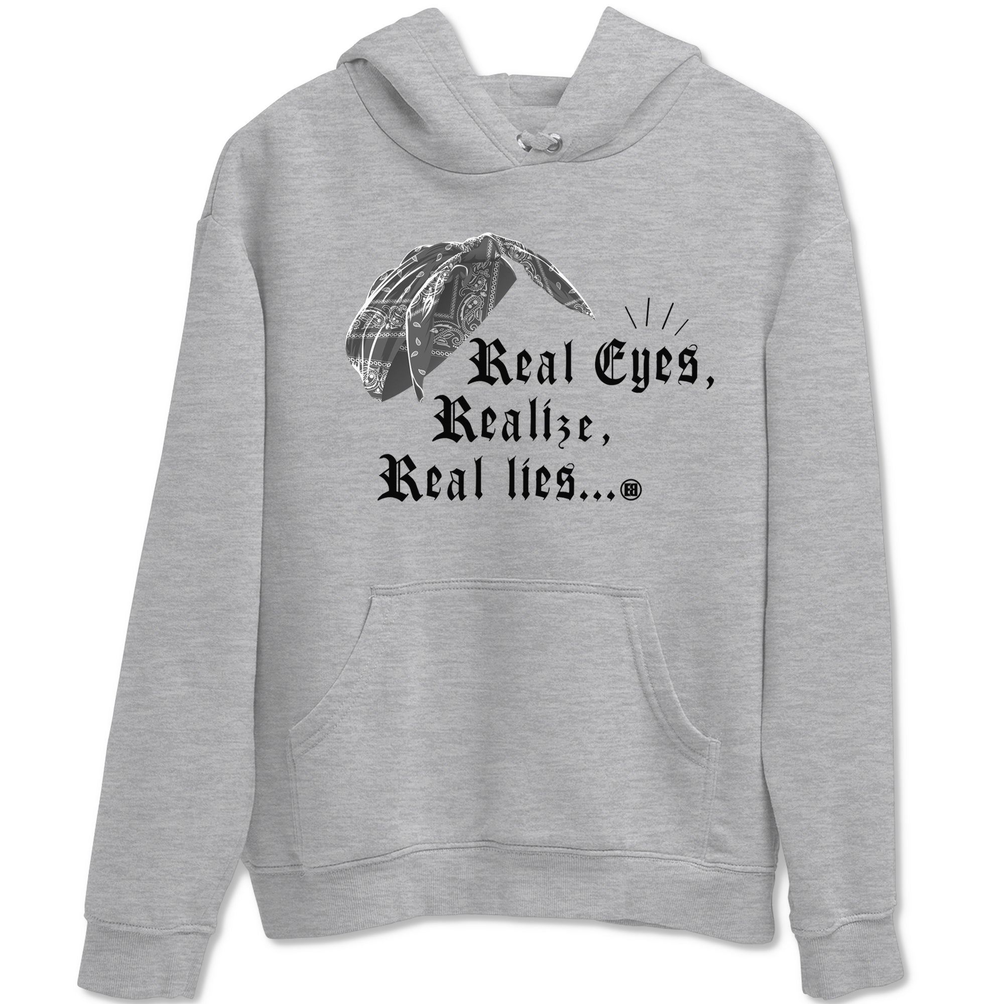Real Eyes Realize Real Lies snkmatch Tees - Air Jordan 12 Black Wolf Grey