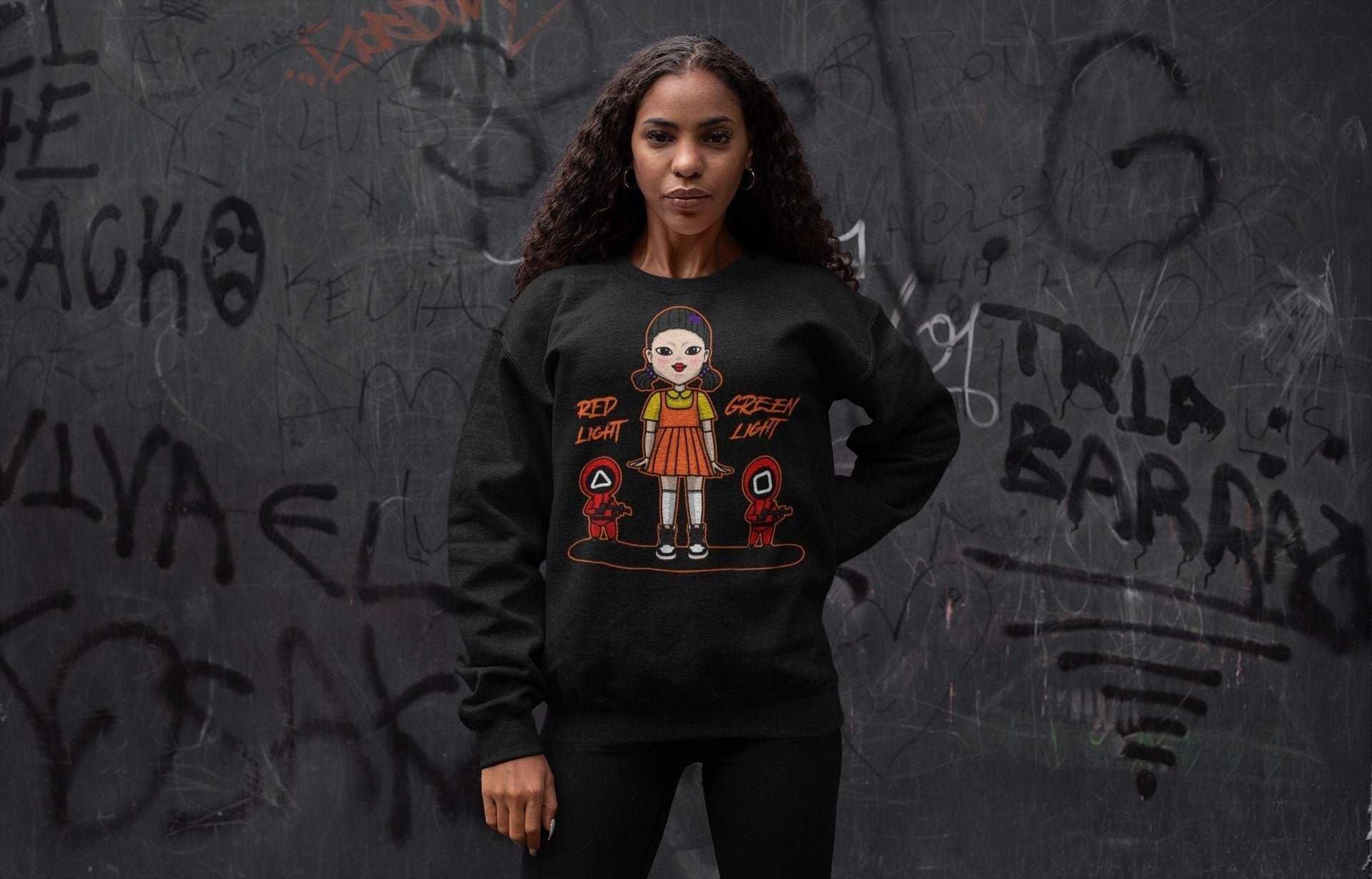 Red Light Green Light Unisex Tops - Air Jordan 1 Electro Orange