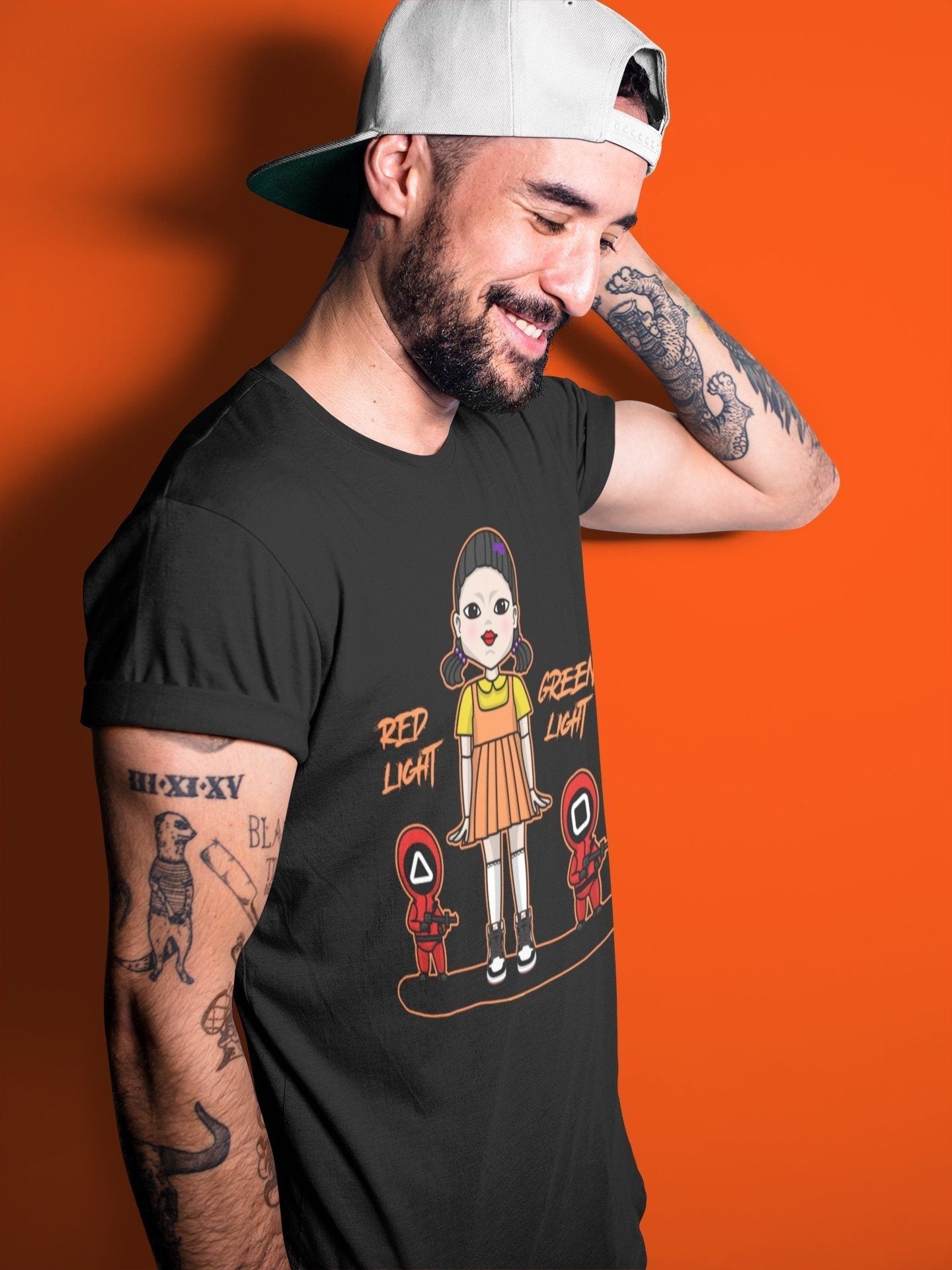 Red Light Green Light Unisex Tops - Air Jordan 1 Electro Orange
