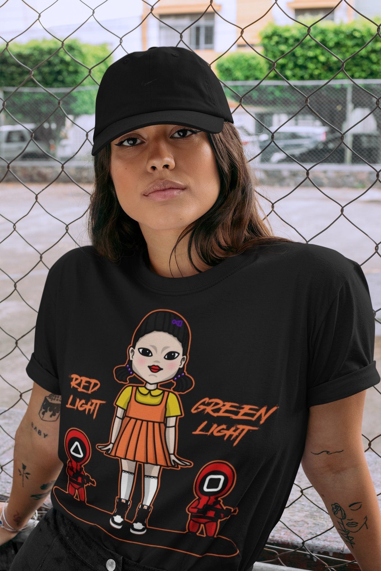 Red Light Green Light Unisex Tops - Air Jordan 1 Electro Orange