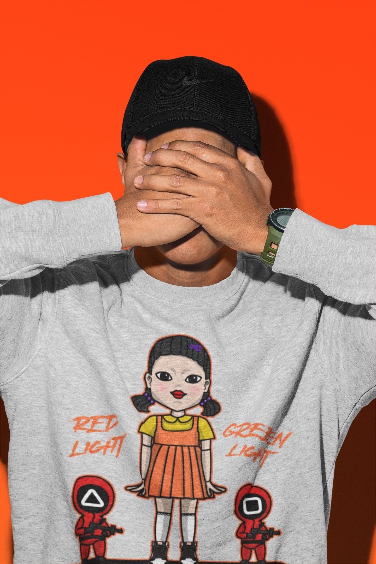 Red Light Green Light Unisex Tops - Air Jordan 1 Electro Orange