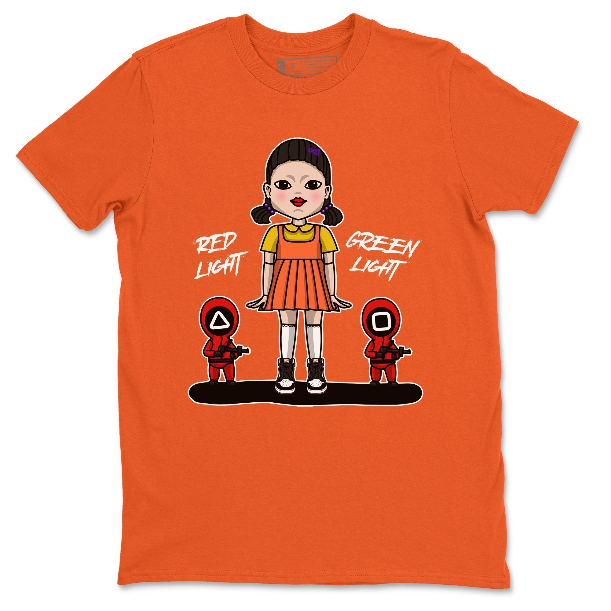 Red Light Green Light Unisex Tops - Air Jordan 1 Electro Orange