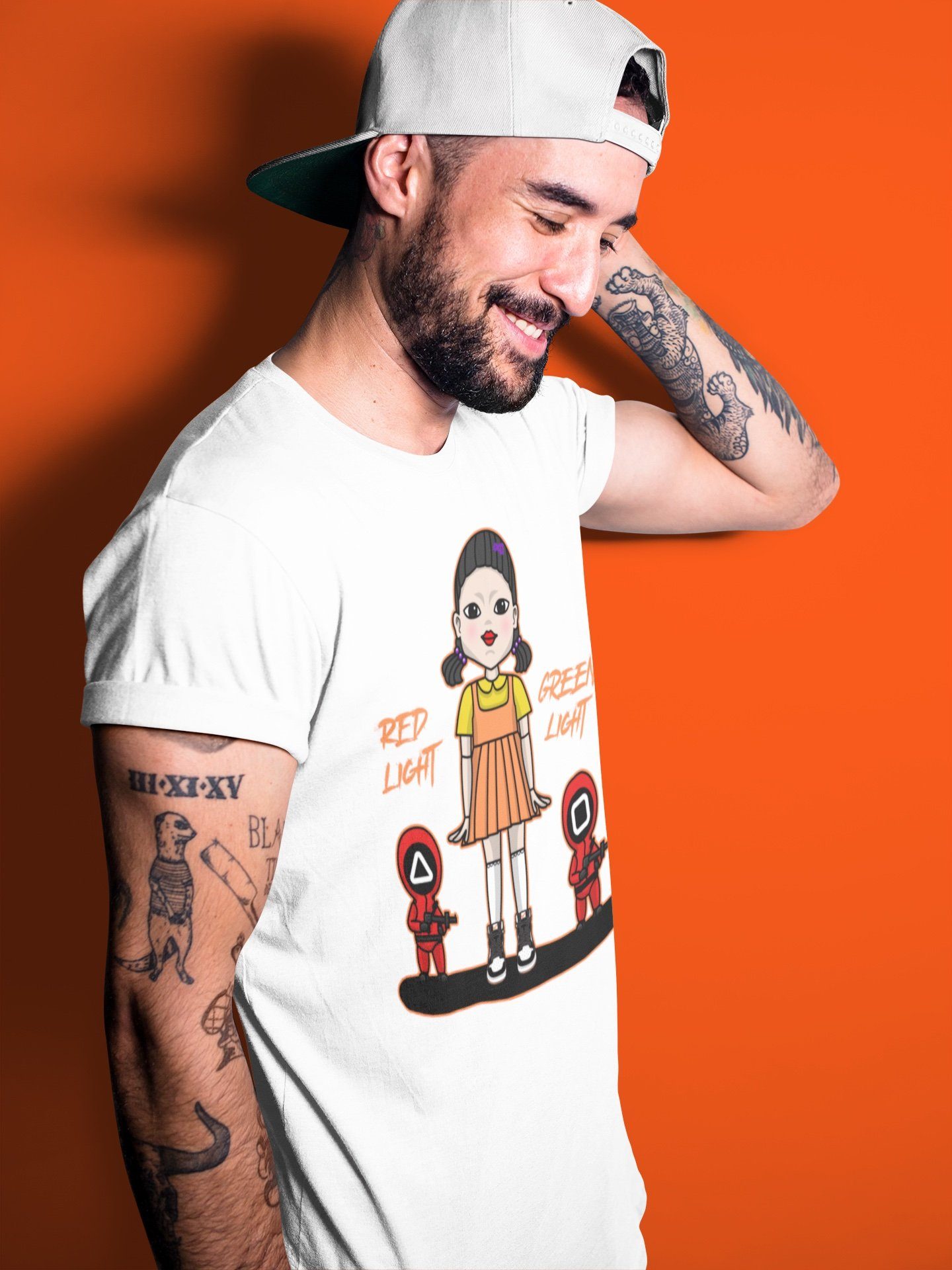 Red Light Green Light Unisex Tops - Air Jordan 1 Electro Orange