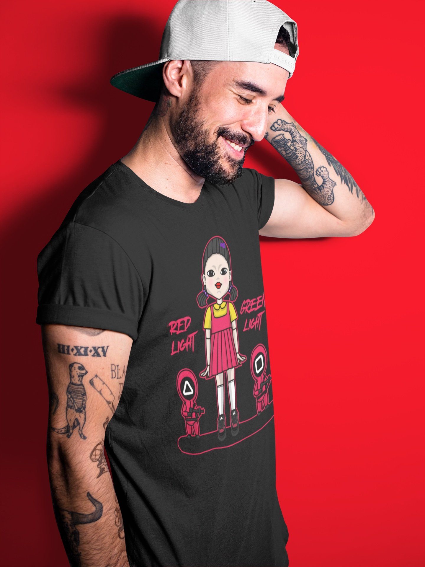 Red Light Green Light Unisex Tops - Air Jordan 4 Red Thunder