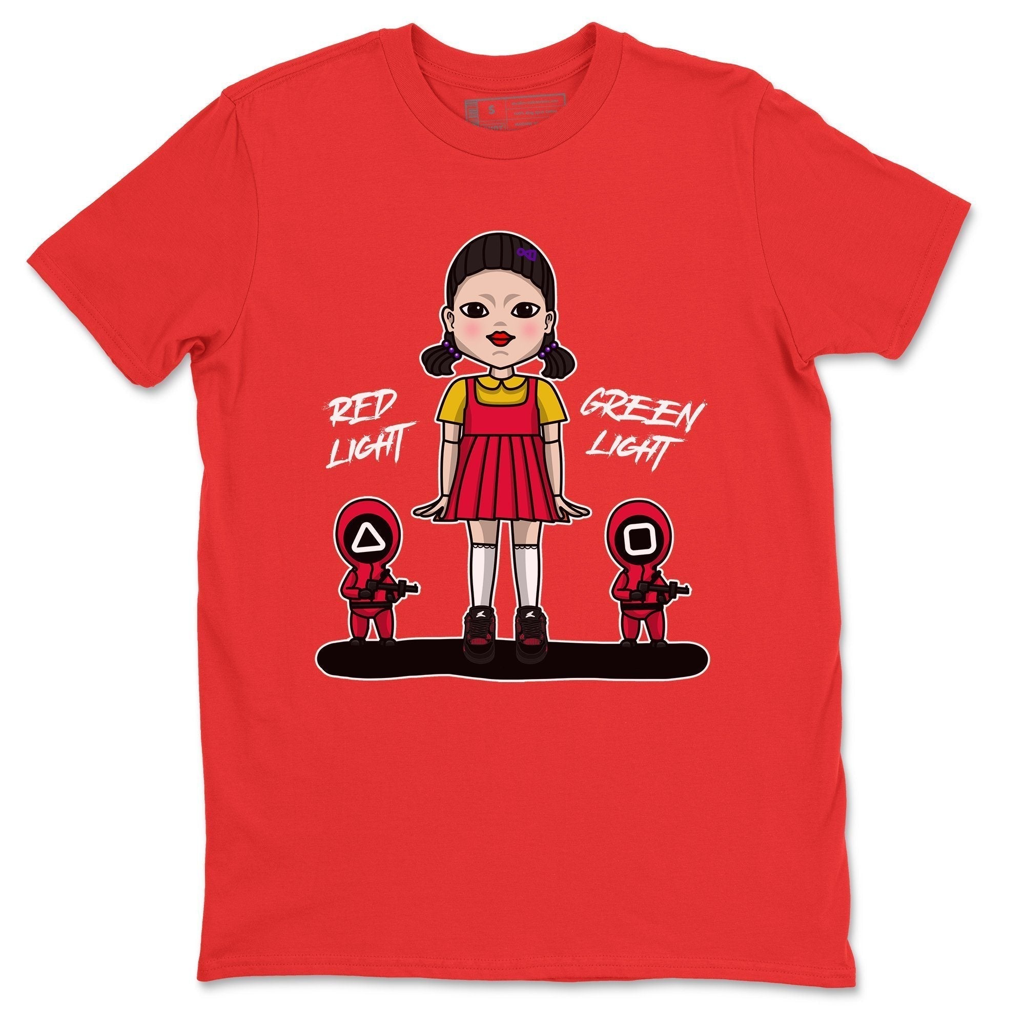 Red Light Green Light Unisex Tops - Air Jordan 4 Red Thunder