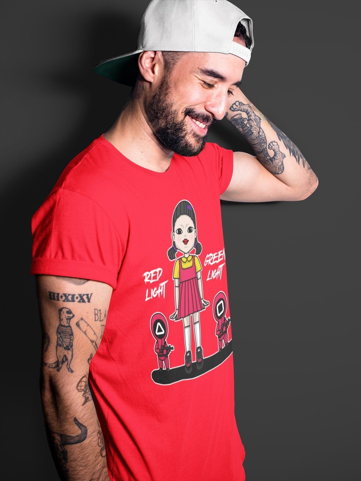 Red Light Green Light Unisex Tops - Air Jordan 4 Red Thunder
