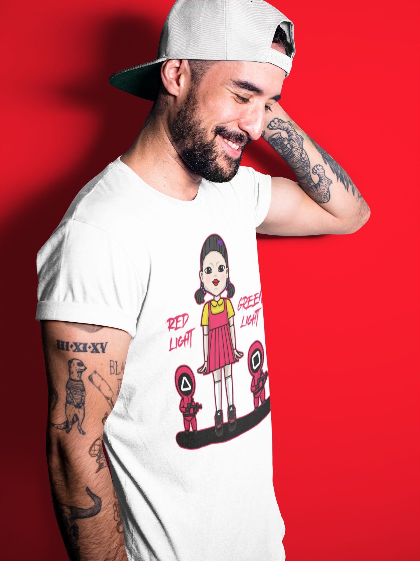 Red Light Green Light Unisex Tops - Air Jordan 4 Red Thunder