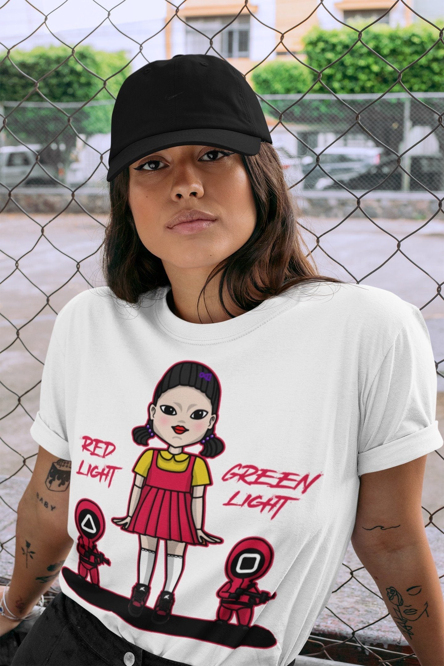 Red Light Green Light Unisex Tops - Air Jordan 4 Red Thunder