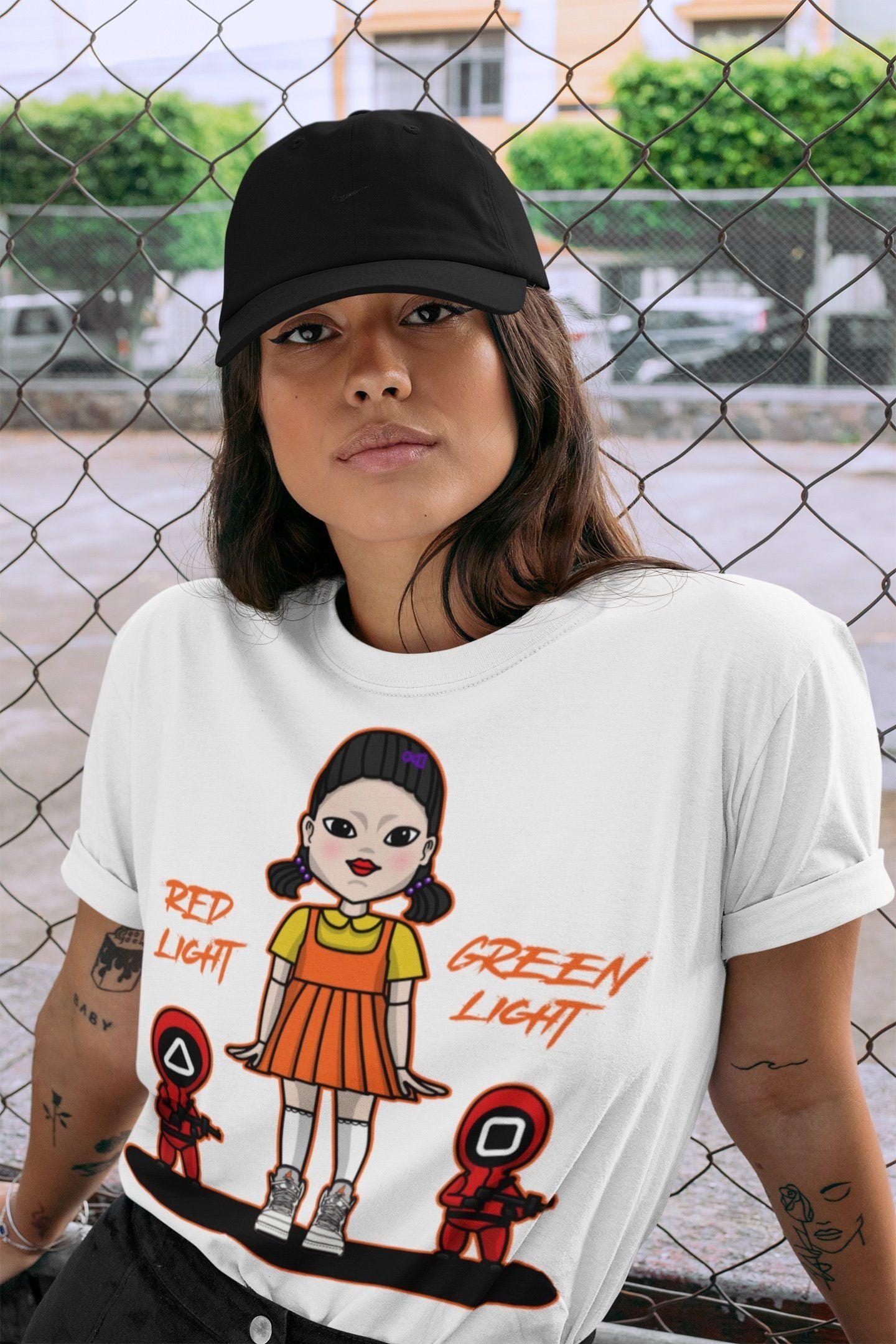 Red Light Green Light Unisex Tops - Air Jordan 5 Shattered Backboard