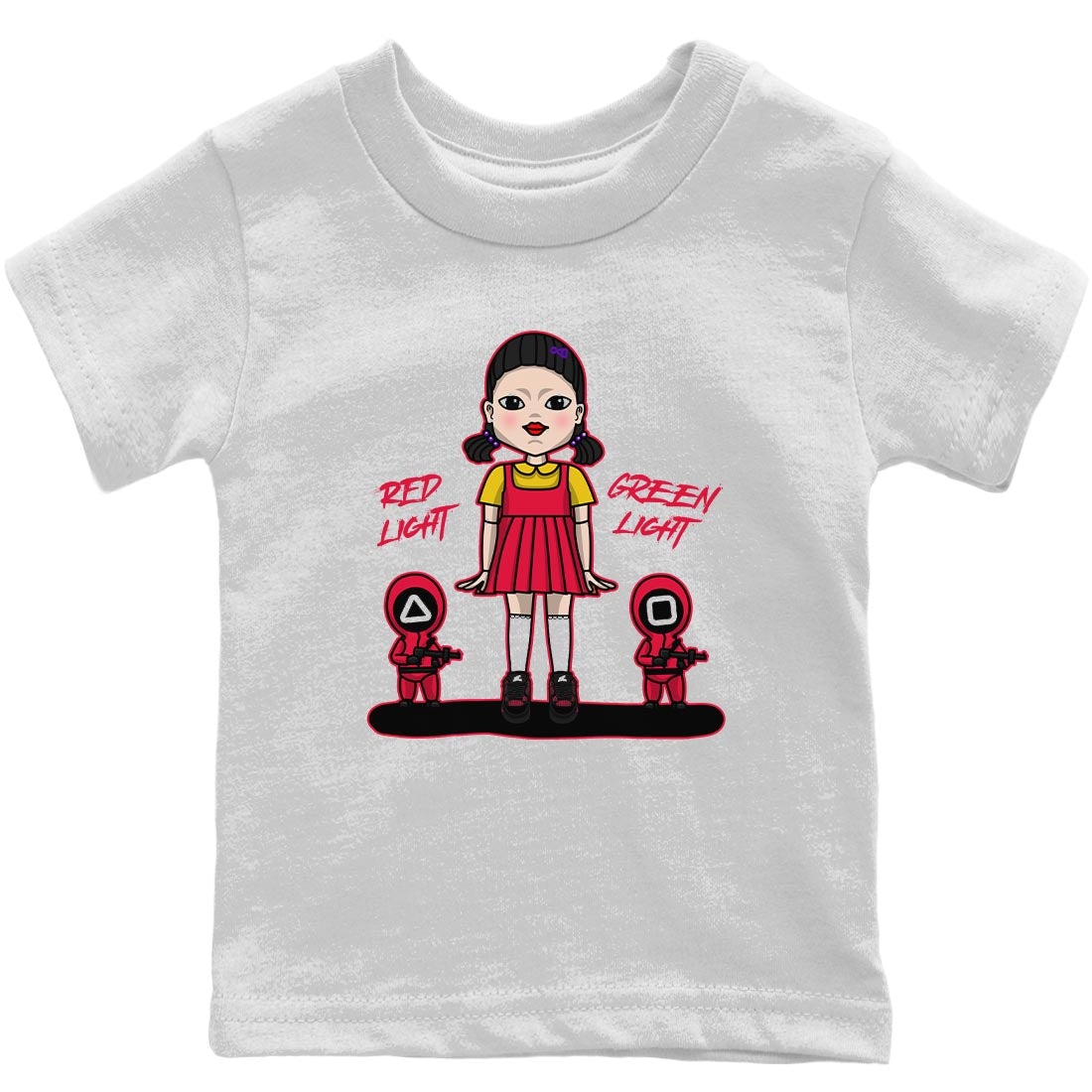 Red Light Green Light Kids Tops - Air Jordan 4 Red Thunder
