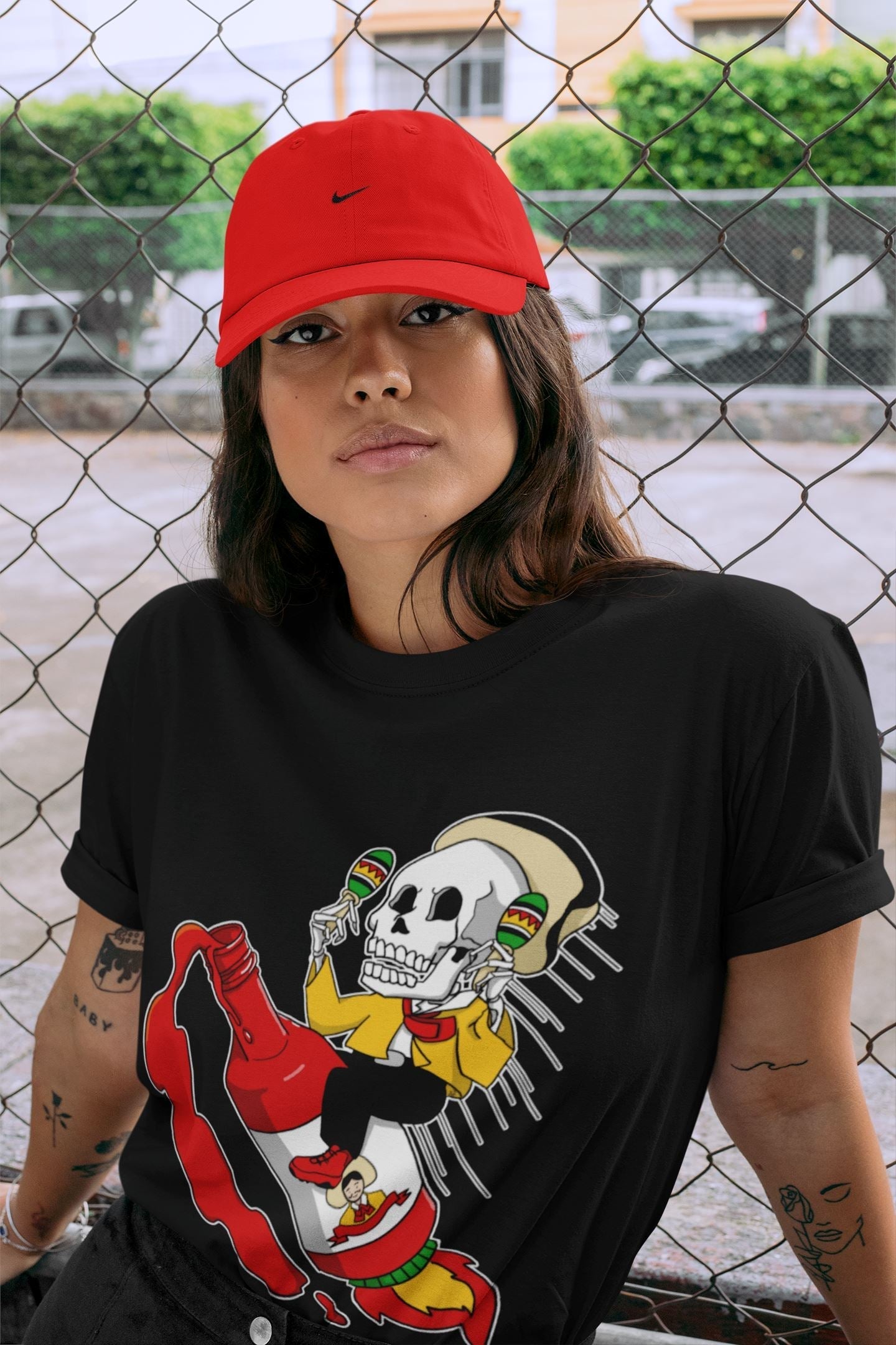 Red Rocket Unisex Tops - Air Jordan 9 Chile Red
