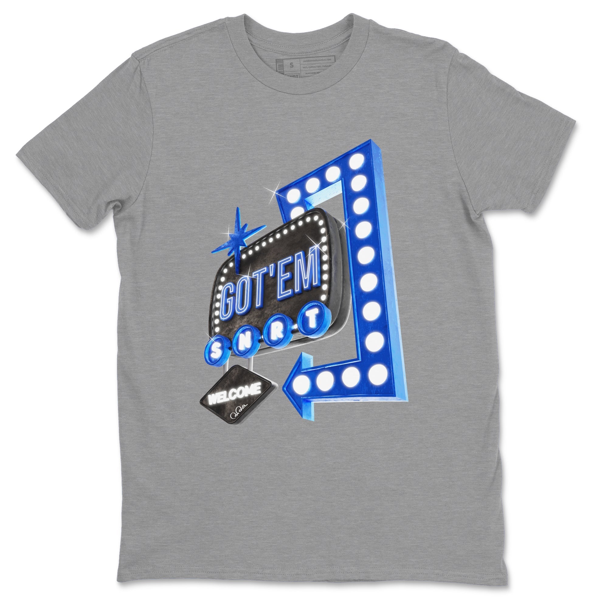 Retro Neon Sign snkmatch Tee - Air Jordan 1 Royal Reimagined