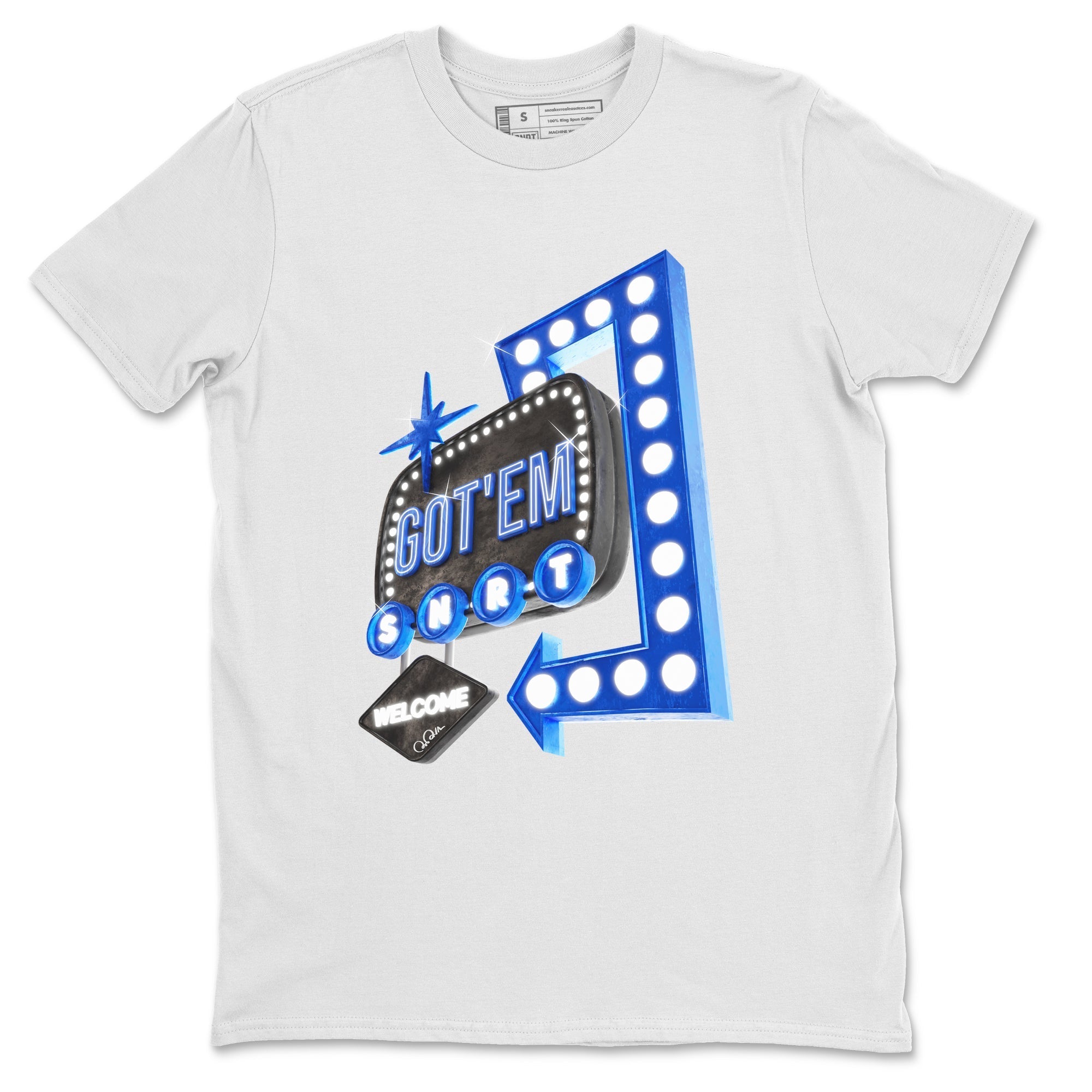 Retro Neon Sign snkmatch Tee - Air Jordan 1 Royal Reimagined