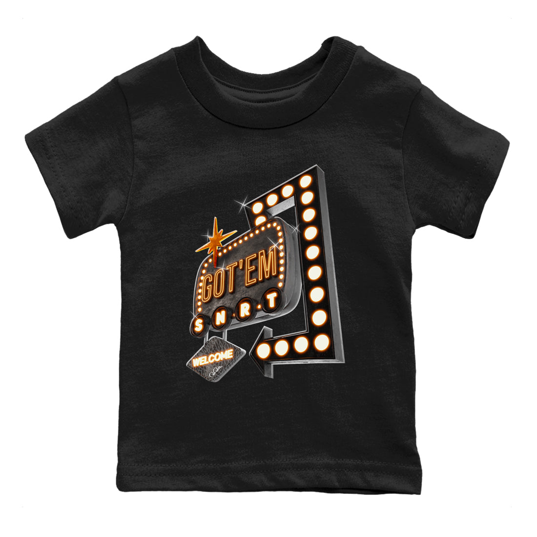 Retro Neon Sign snkmatch Tee Kids - Air Jordan 3 Fear
