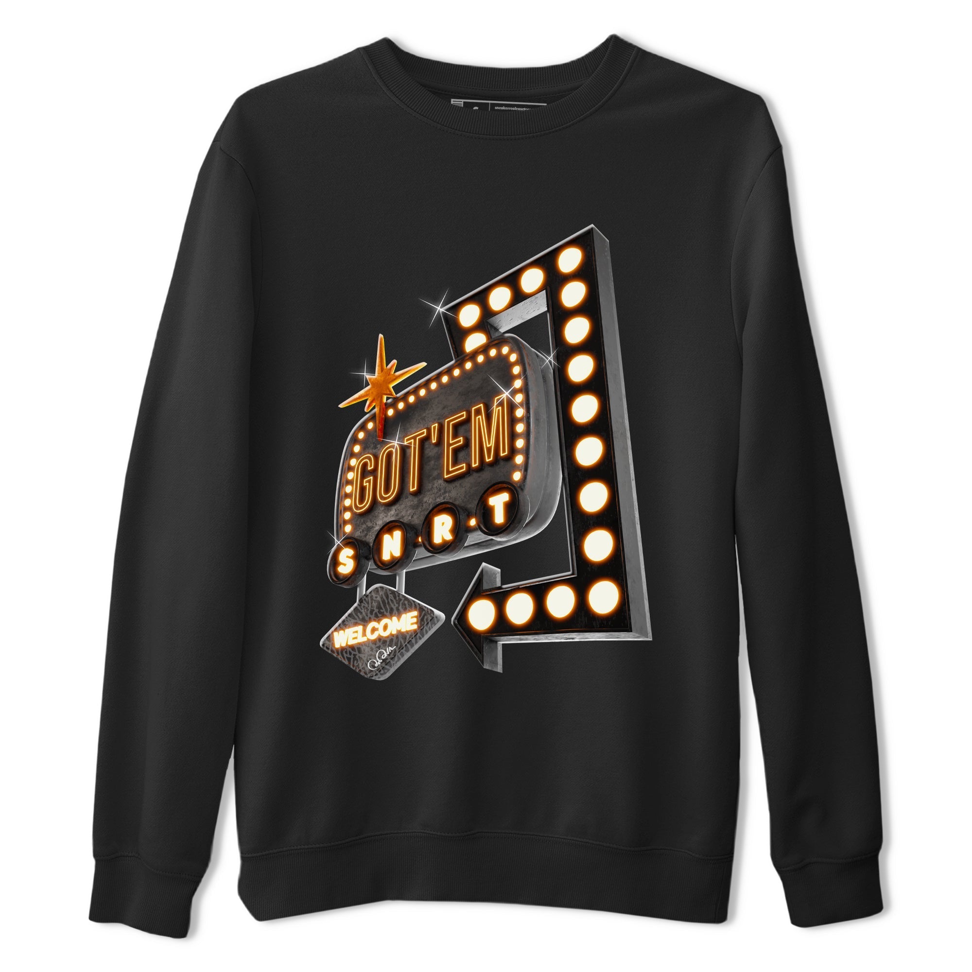 Retro Neon Sign snkmatch Tee - Air Jordan 3 Fear