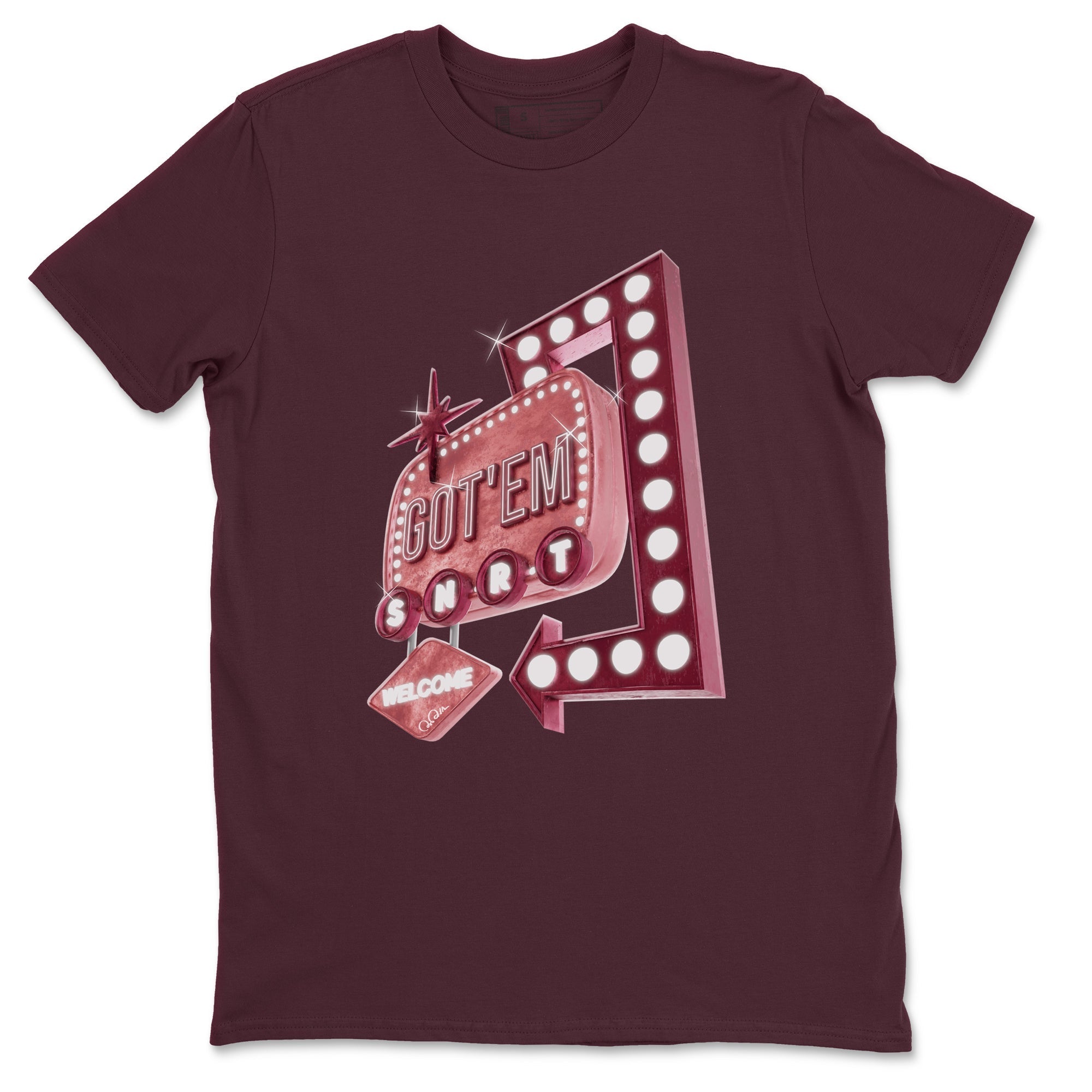 Retro Neon Sign snkmatch Tee - Dunk Valentines Day 2024
