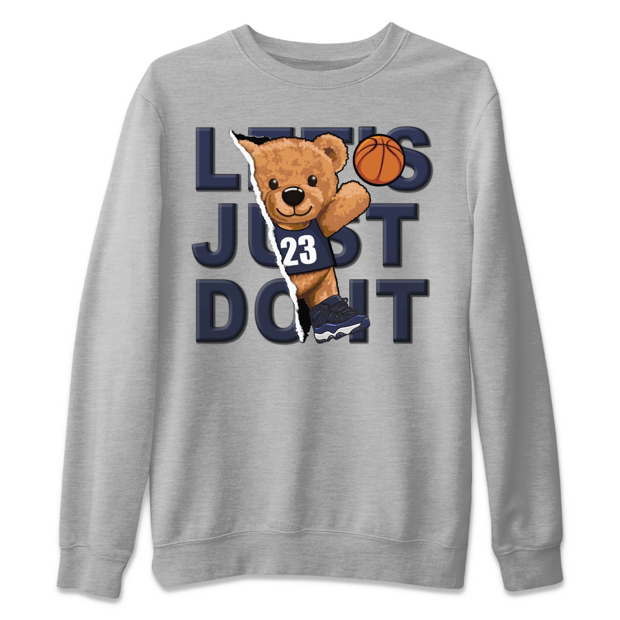 Rib Out Bear Unisex Tops - Air Jordan 11 Midnight Navy