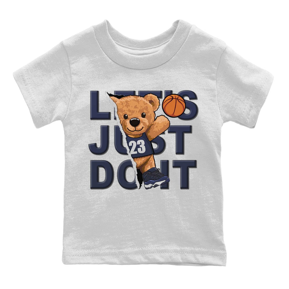 Rib Out Bear Kids Tops - Air Jordan 11 Midnight Navy