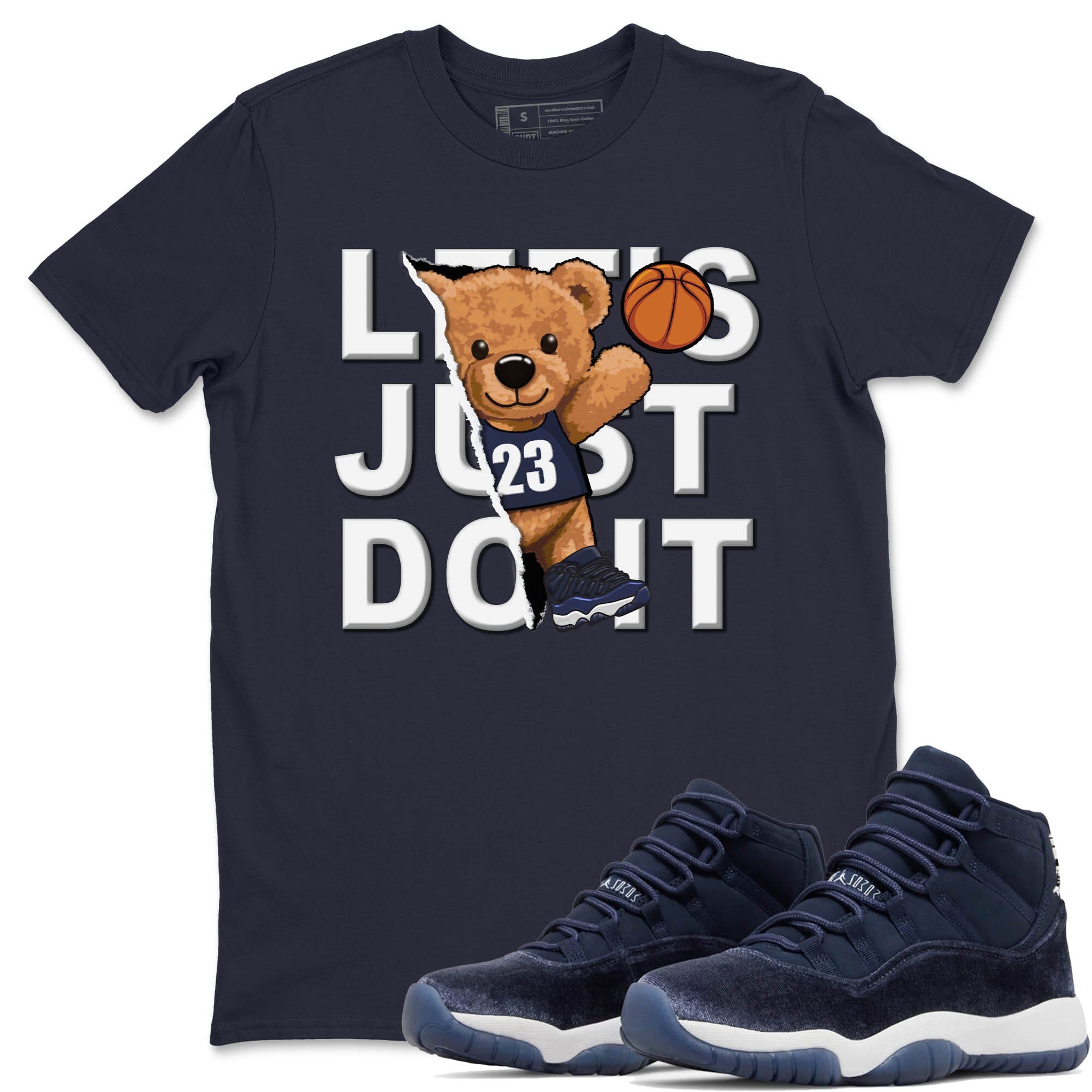 Rib Out Bear Unisex Tops - Air Jordan 11 Midnight Navy