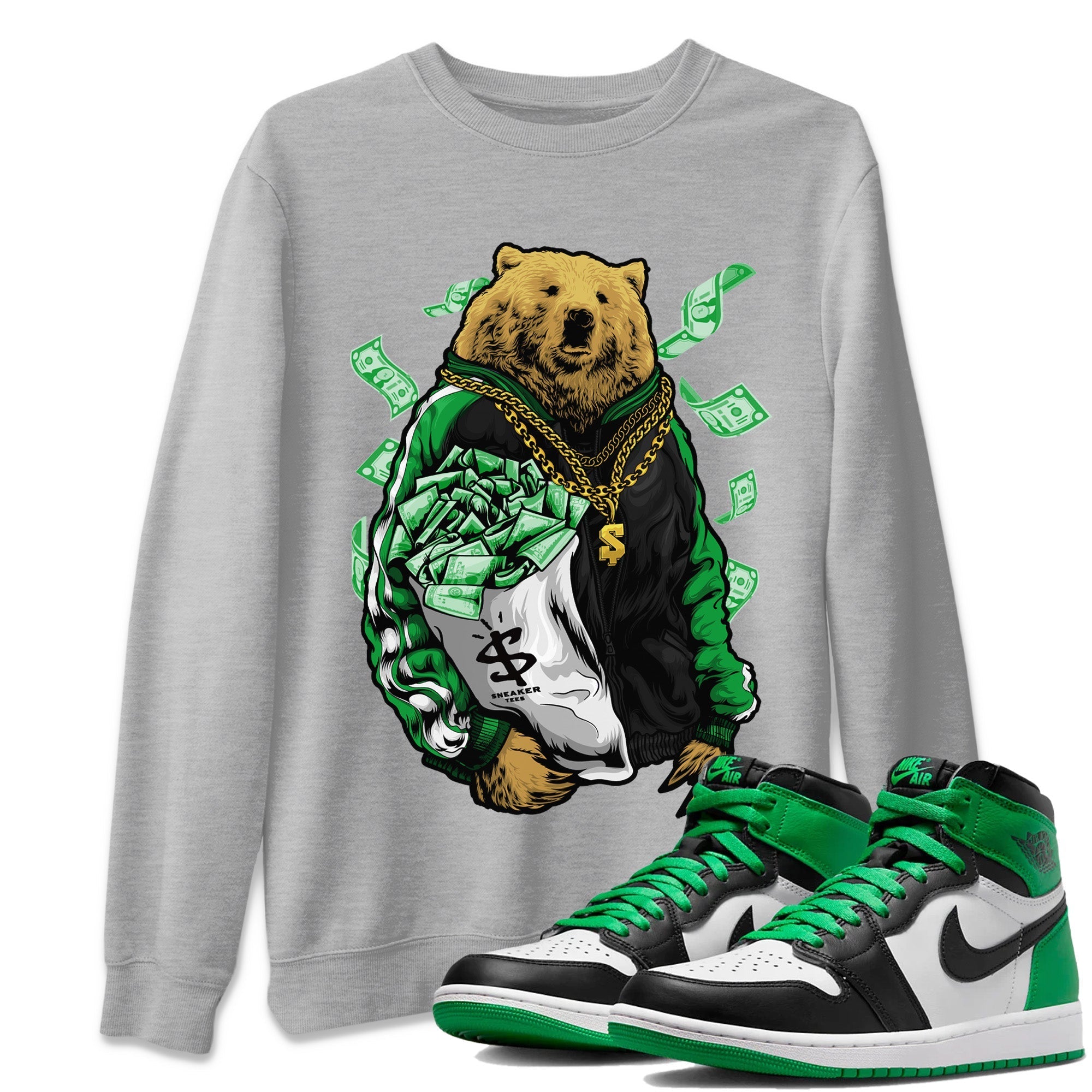 Rich Bear Unisex Tops - Air Jordan 1 Celtics