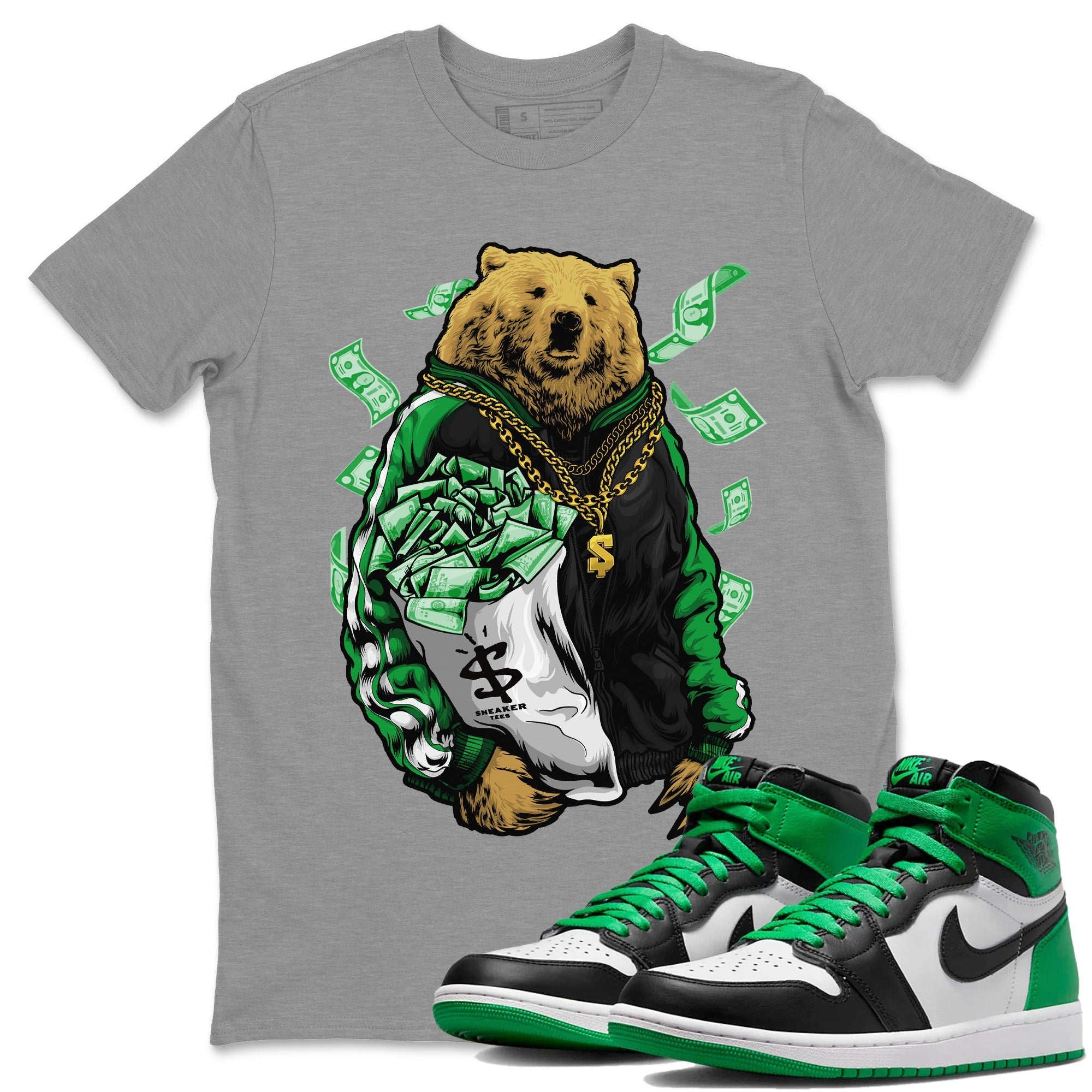 Rich Bear Unisex Tops - Air Jordan 1 Celtics