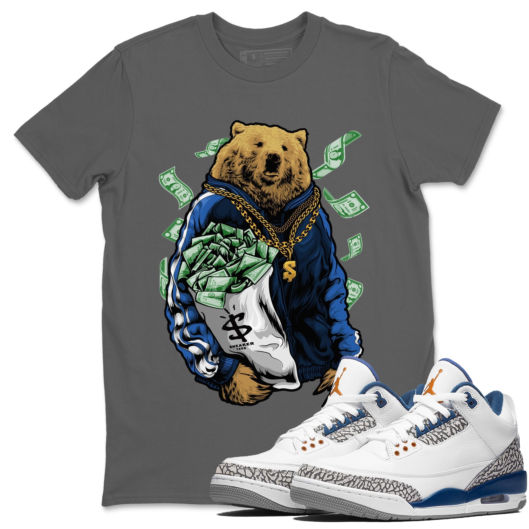 Rich Bear Unisex Tops - Air Jordan 3 Wizards