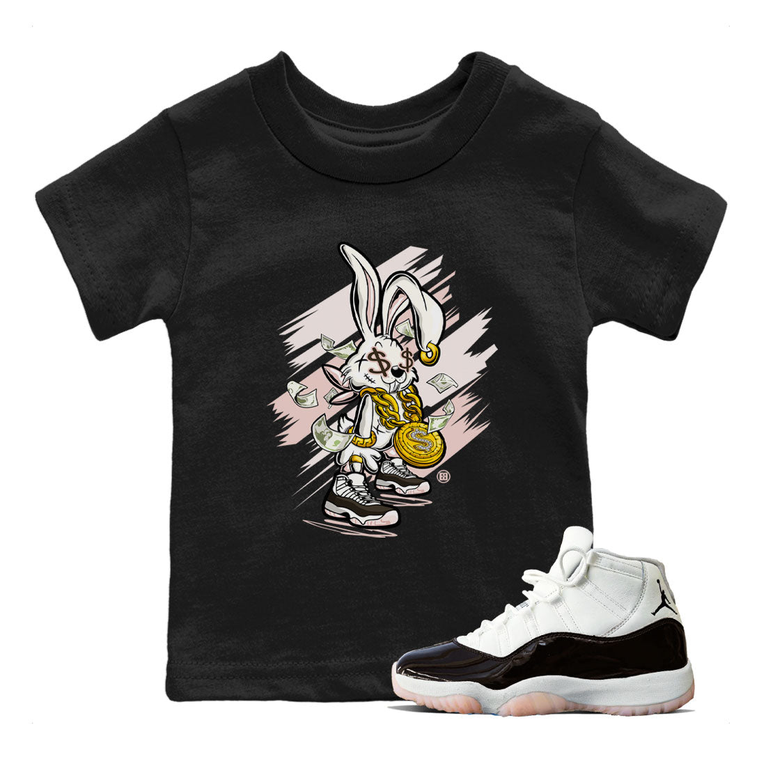 Rich Bunny snkmatch Tee Kids - Air Jordan 11 Neapolitan