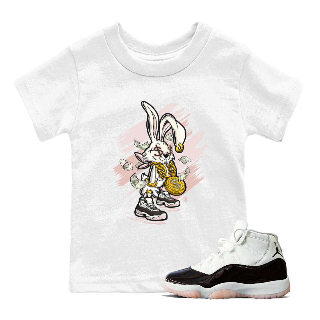 Rich Bunny snkmatch Tee Kids - Air Jordan 11 Neapolitan