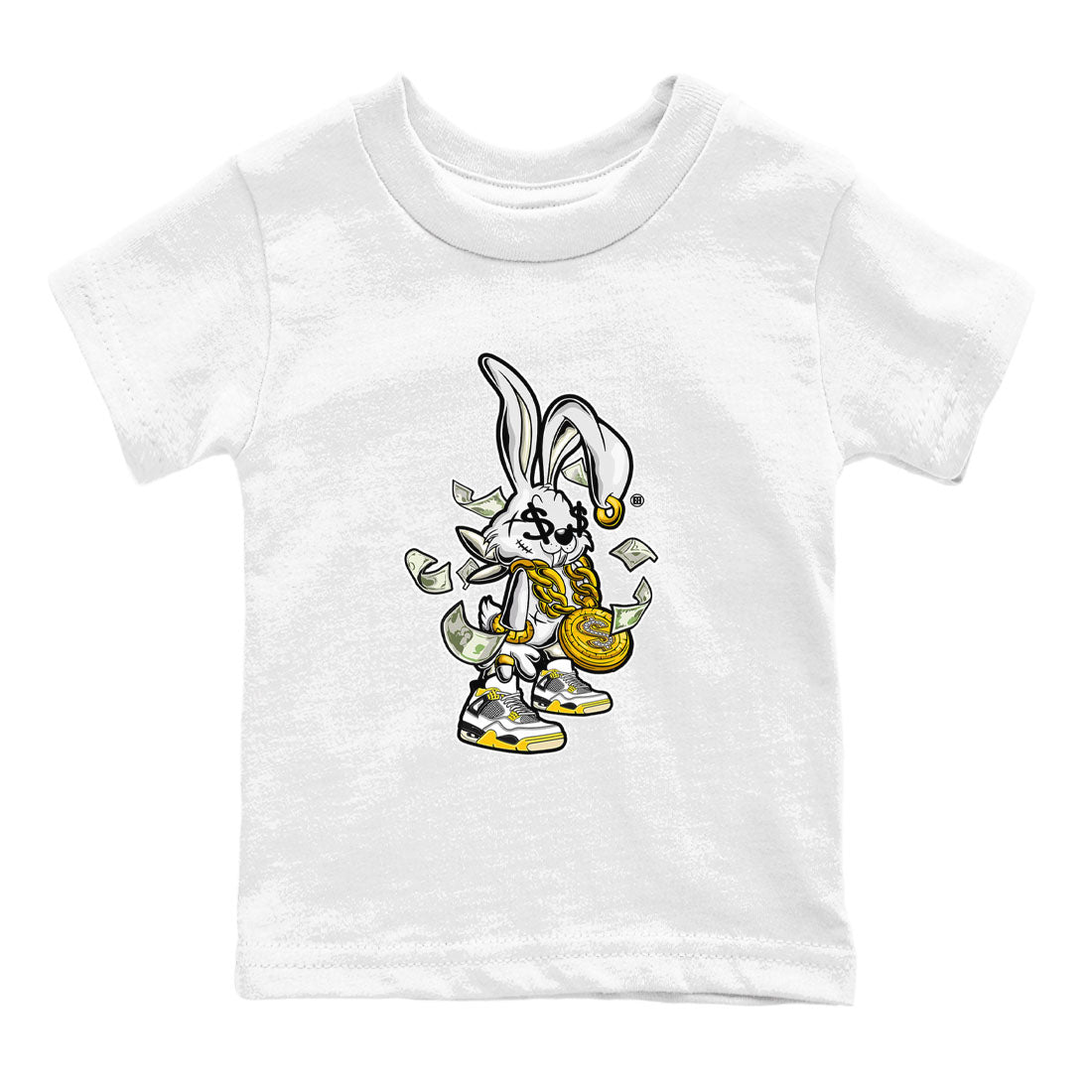 Rich Bunny snkmatch Tees Kids - Air Jordan 4 Vivid Sulfur