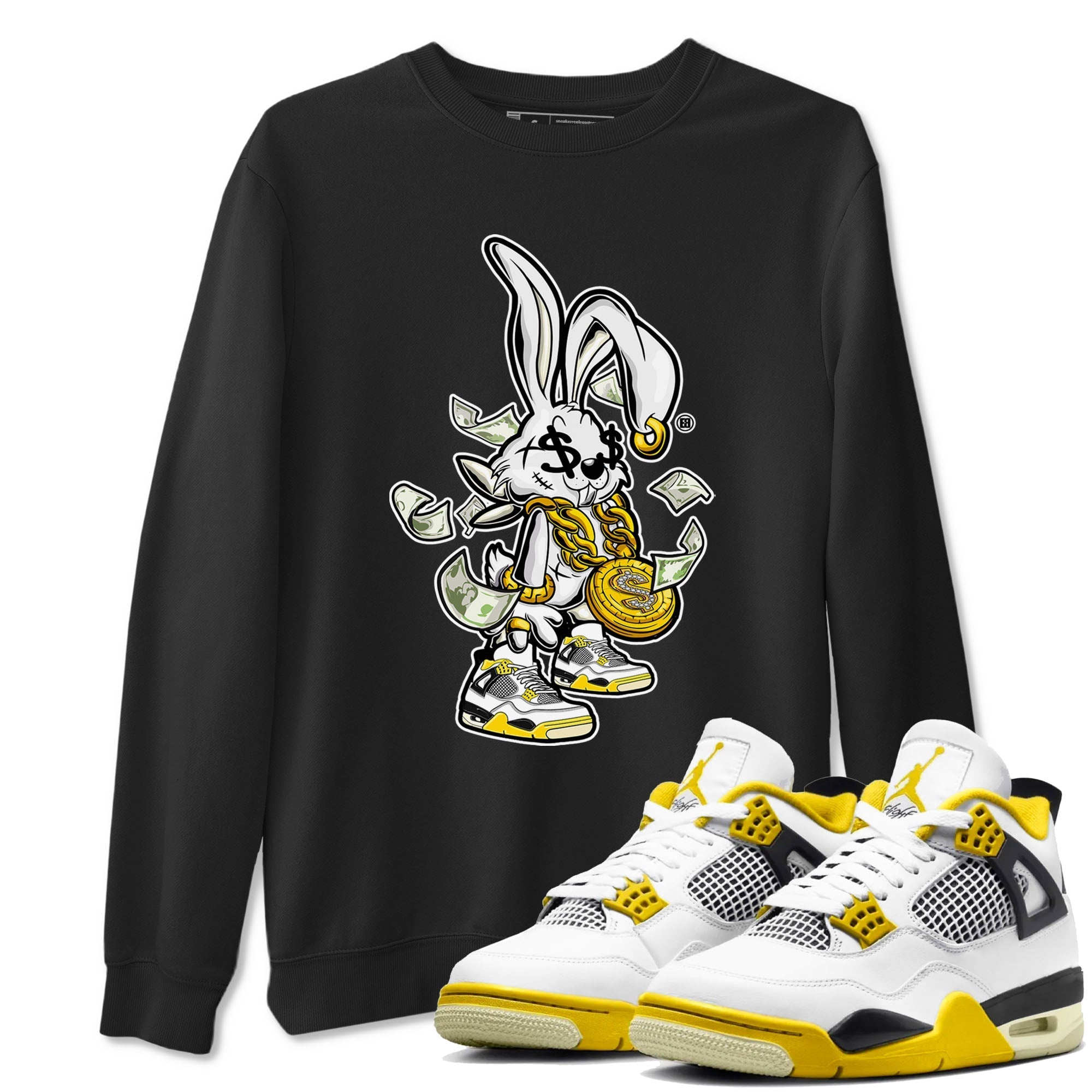 Rich Bunny snkmatch Tees - Air Jordan 4 Vivid Sulfur
