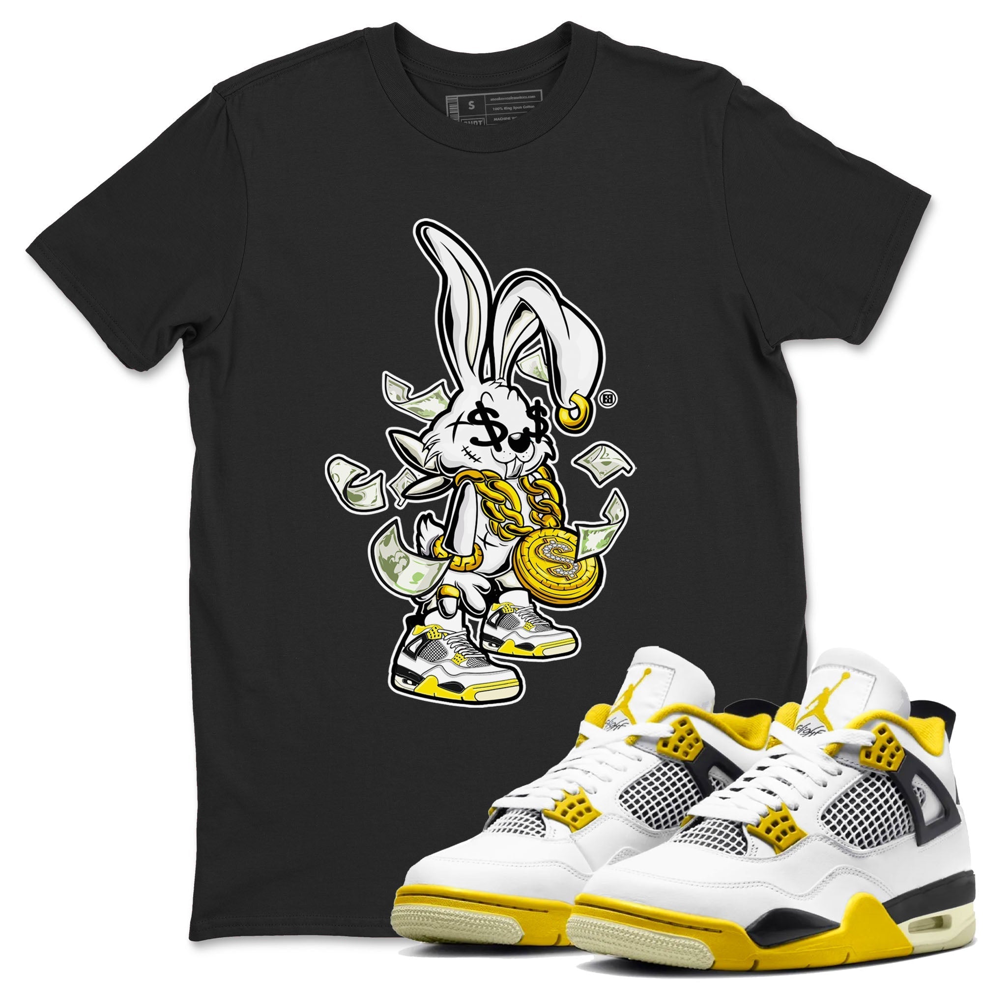 Rich Bunny snkmatch Tees - Air Jordan 4 Vivid Sulfur