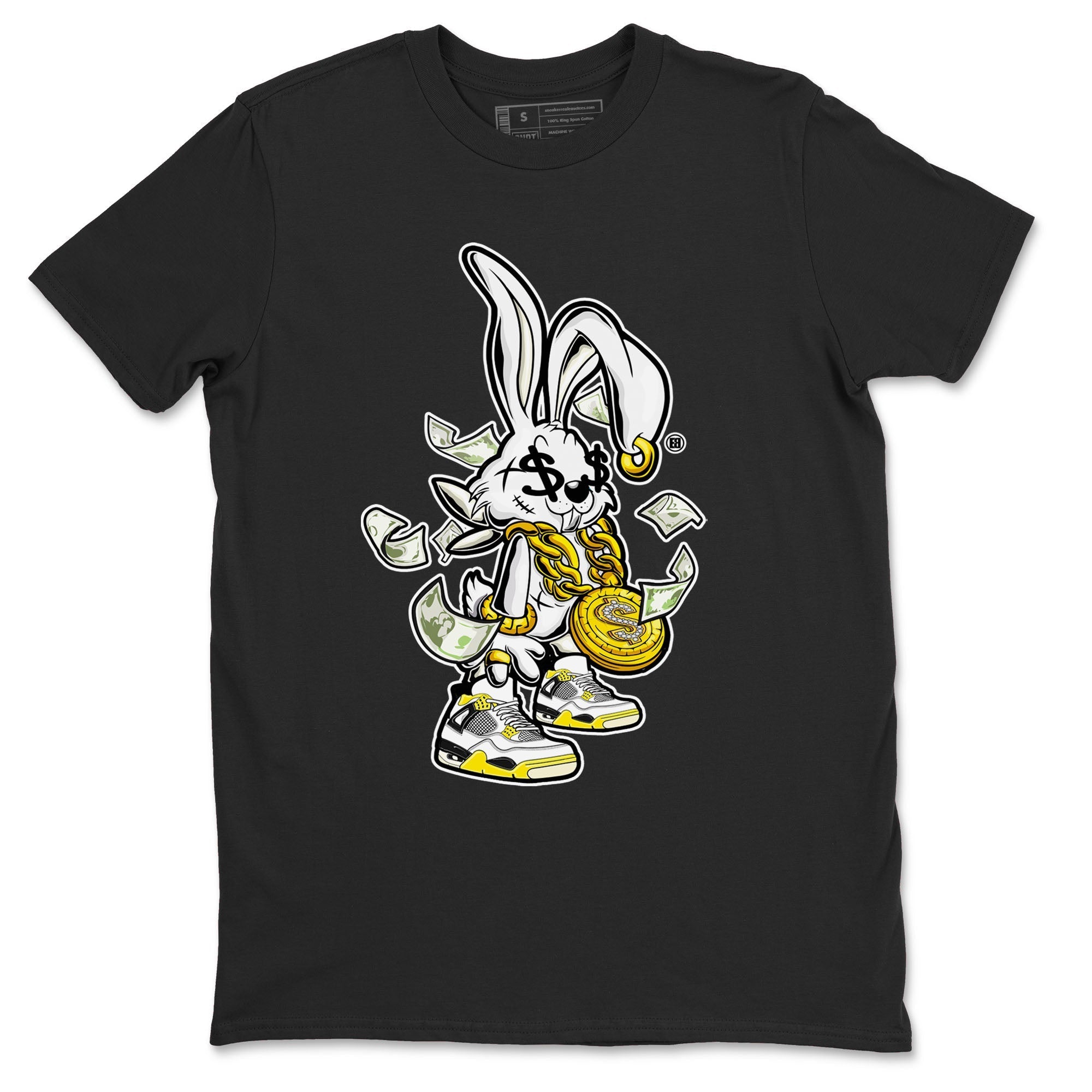 Rich Bunny snkmatch Tees - Air Jordan 4 Vivid Sulfur